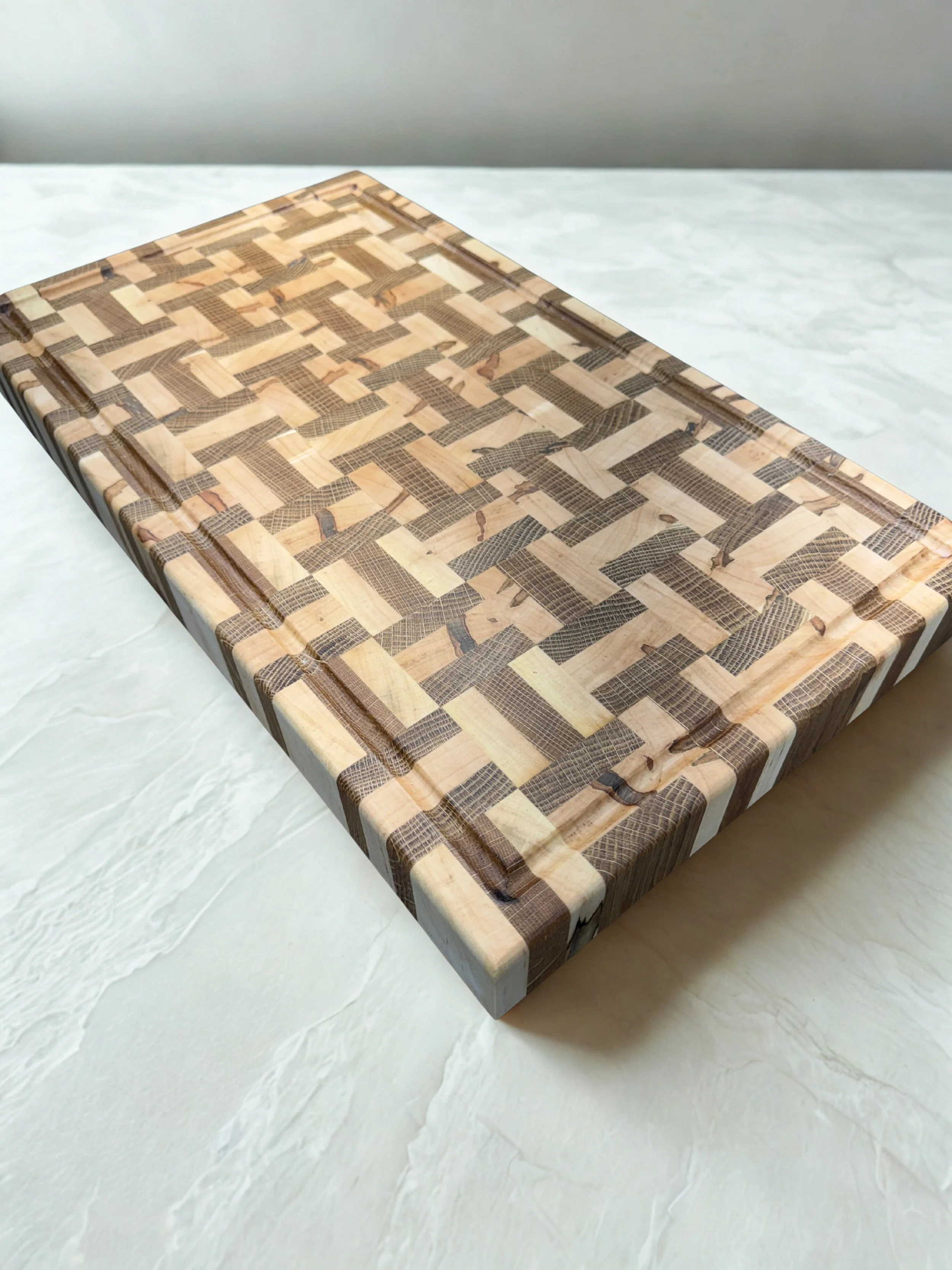 Basket Weave End Grain Cutting Board