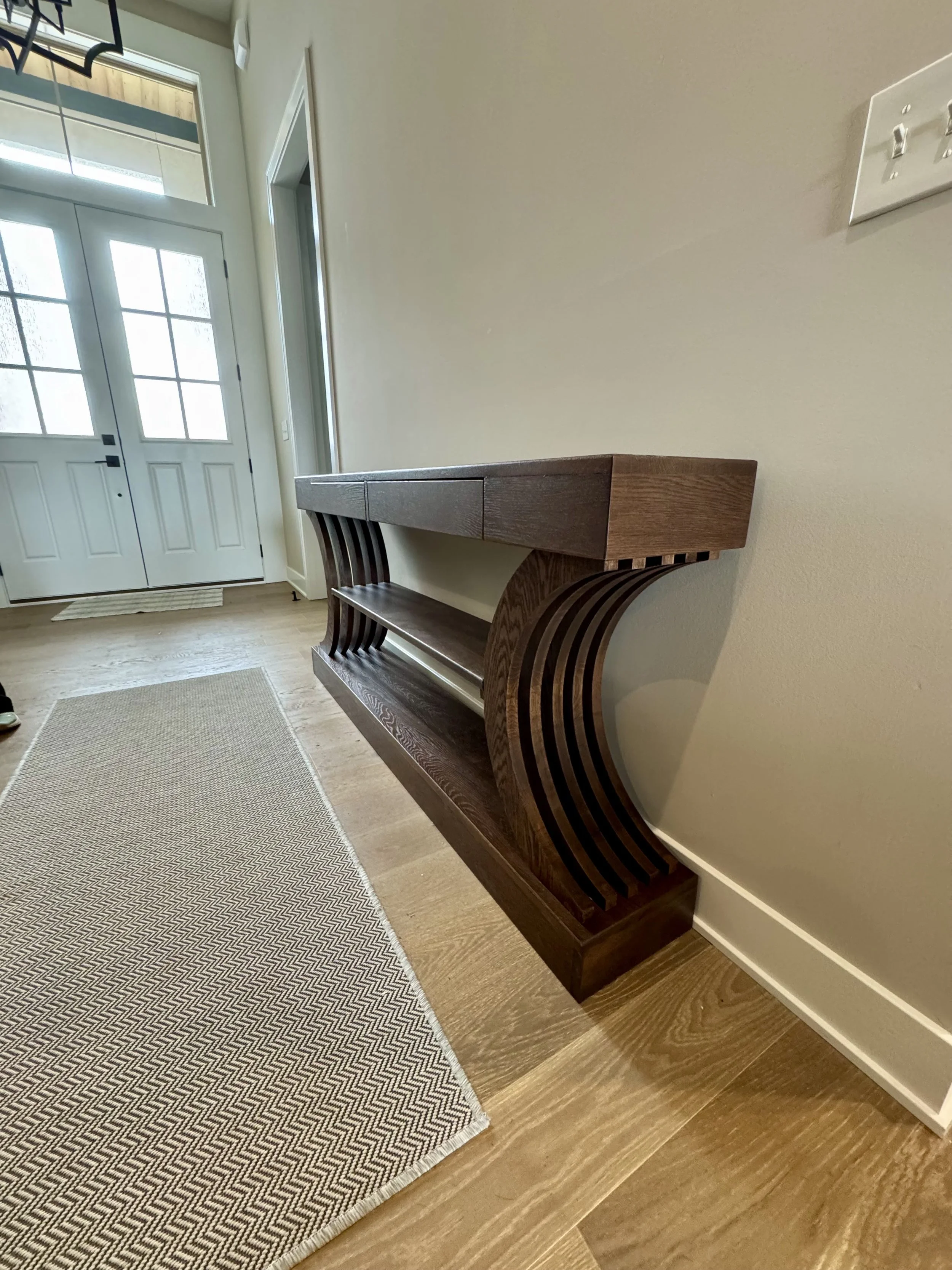 White Oak Entry Table
