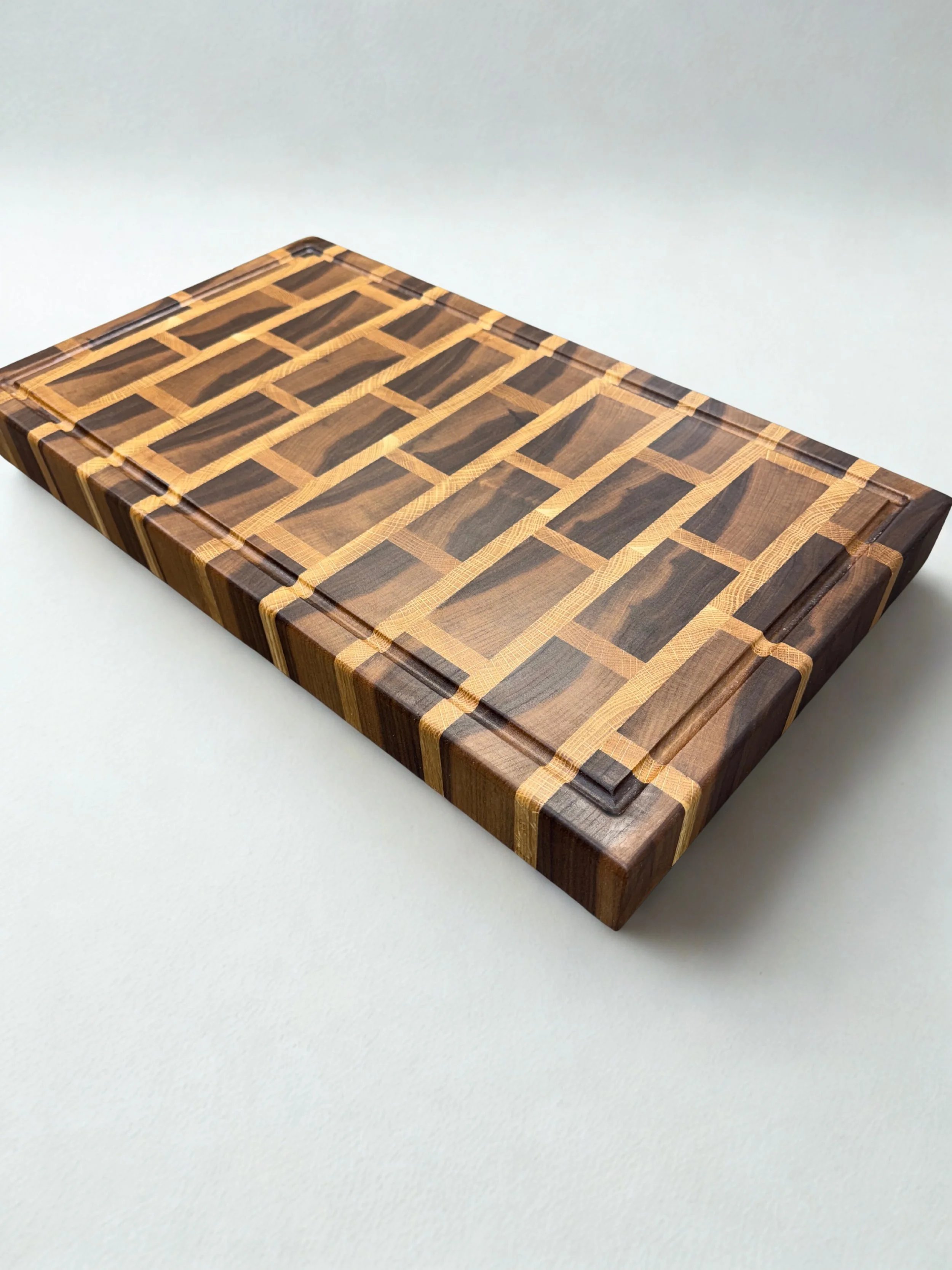 Brick Pattern End Grain Cutting Board