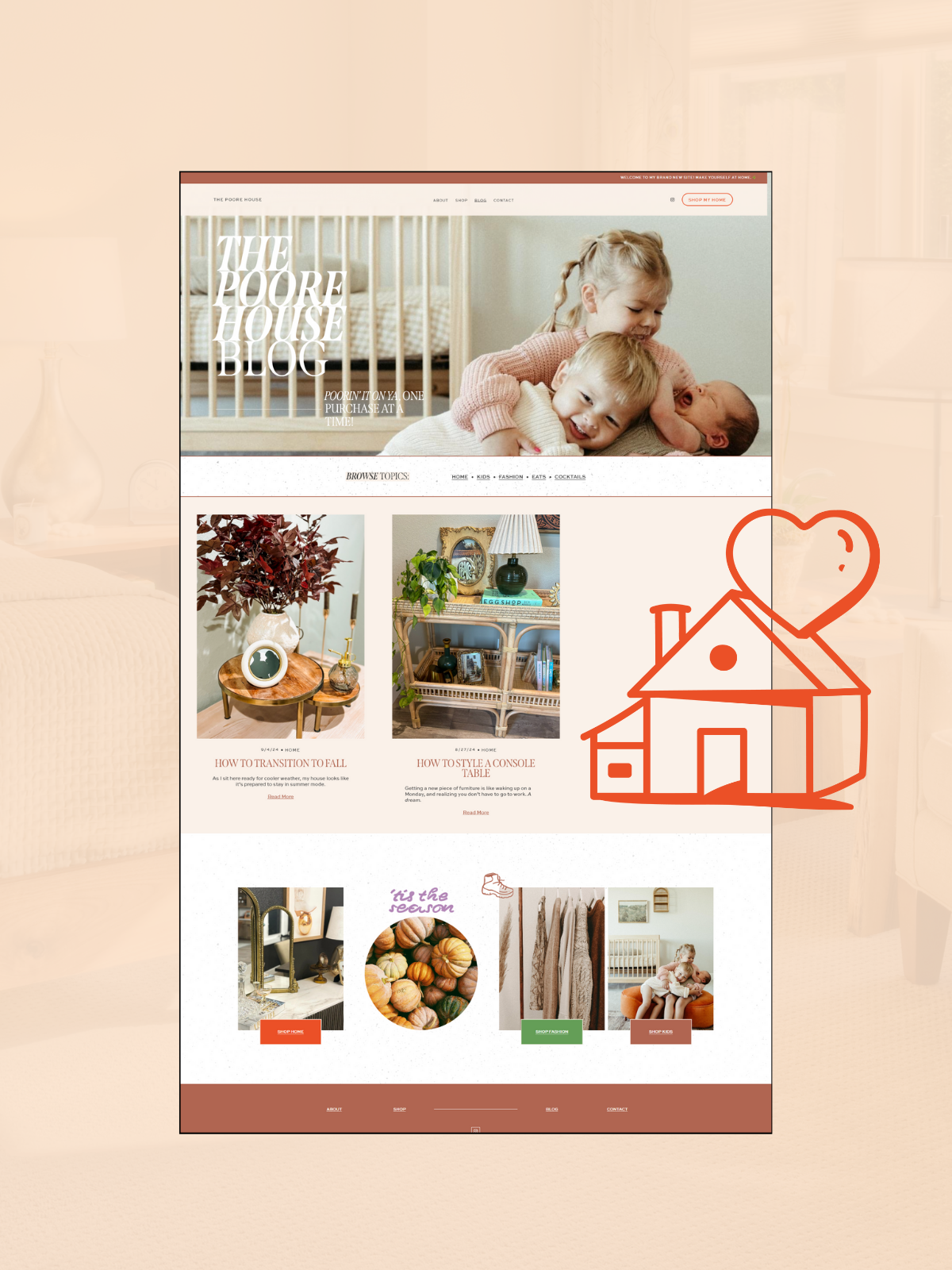 Website Design for Blogger — Steph Rupp LLC | Kansas City Freelance ...