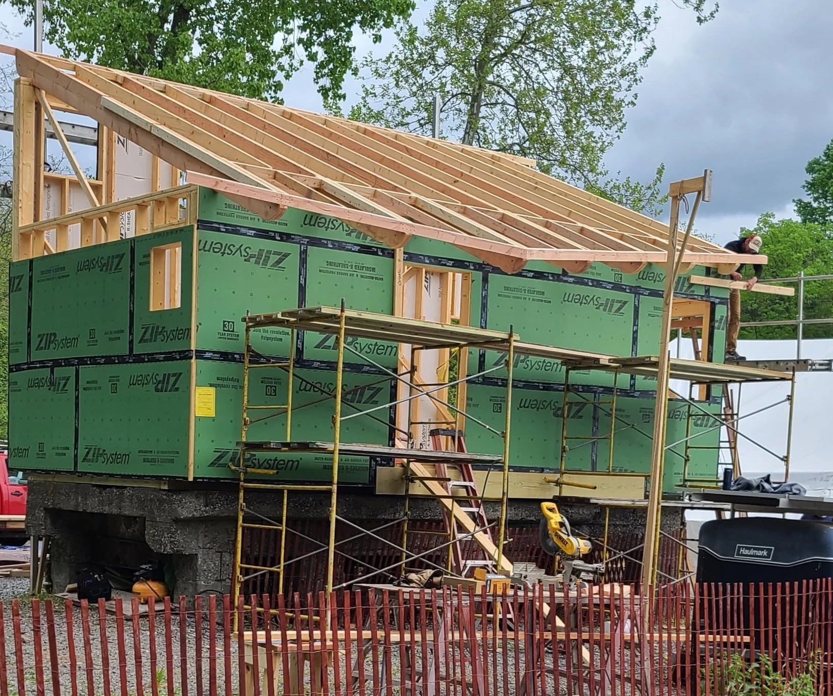 The Program Support Center under construction