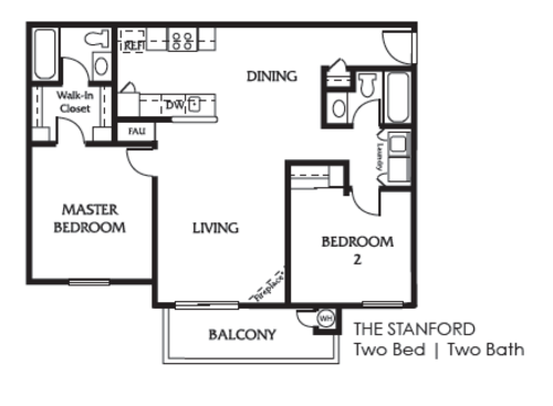 The Stanford - TWO BED | TWO BATH
