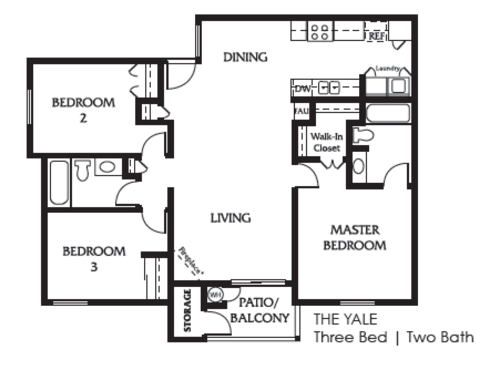The Yale - THREE BED | TWO BATH