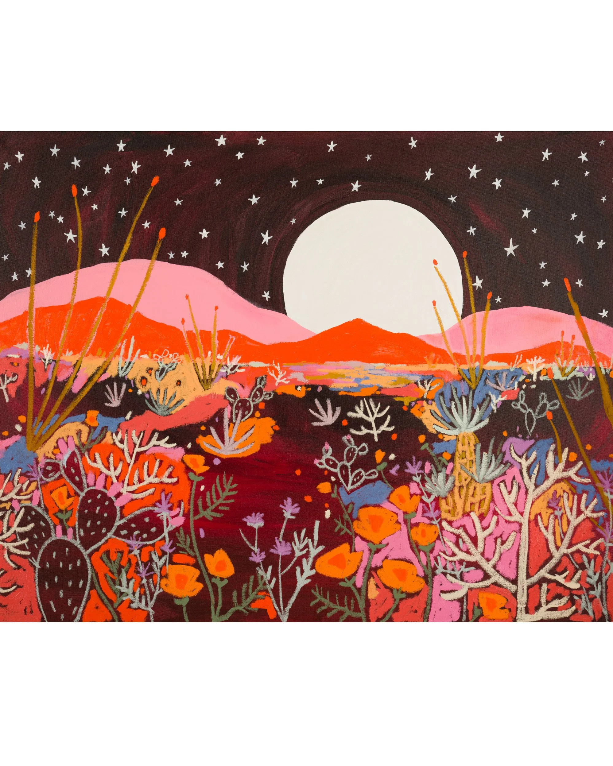 The Flowers and Stars All Sang to the Moon Giclée Print — Melissa