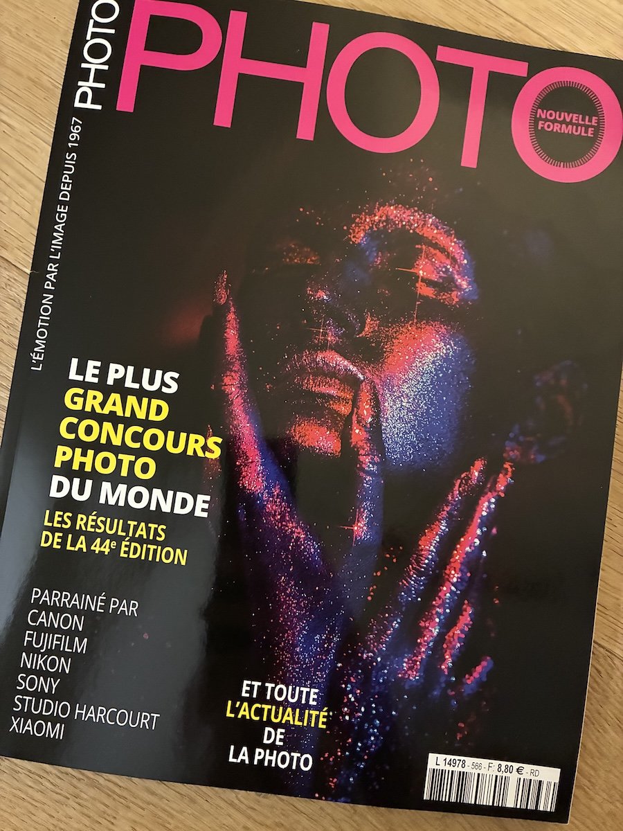 Publication du photographe François Mougel dans le magazine PHOTO pour le plus grand concours photo du monde.