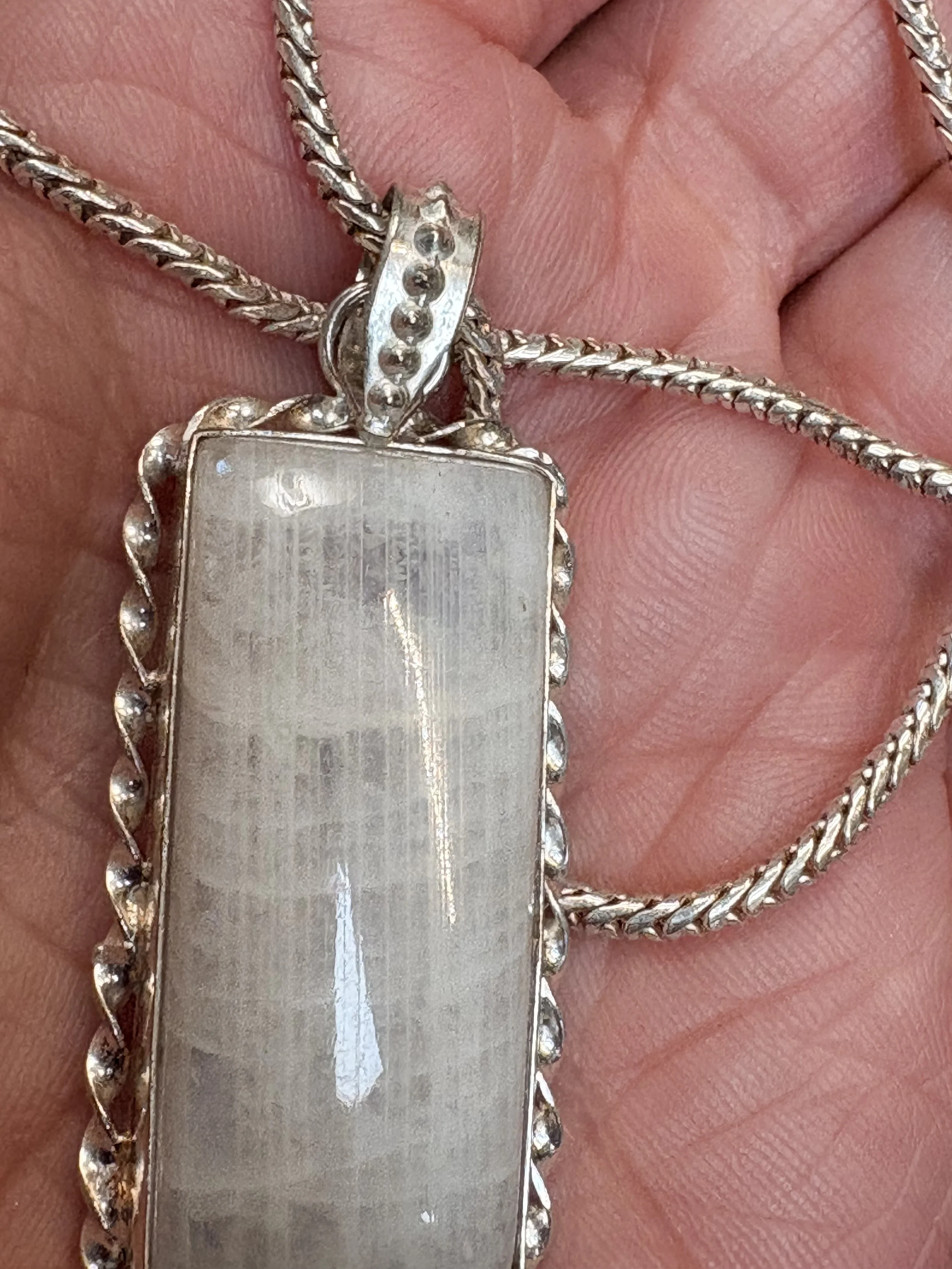 Moonstone & Silver Necklace #3