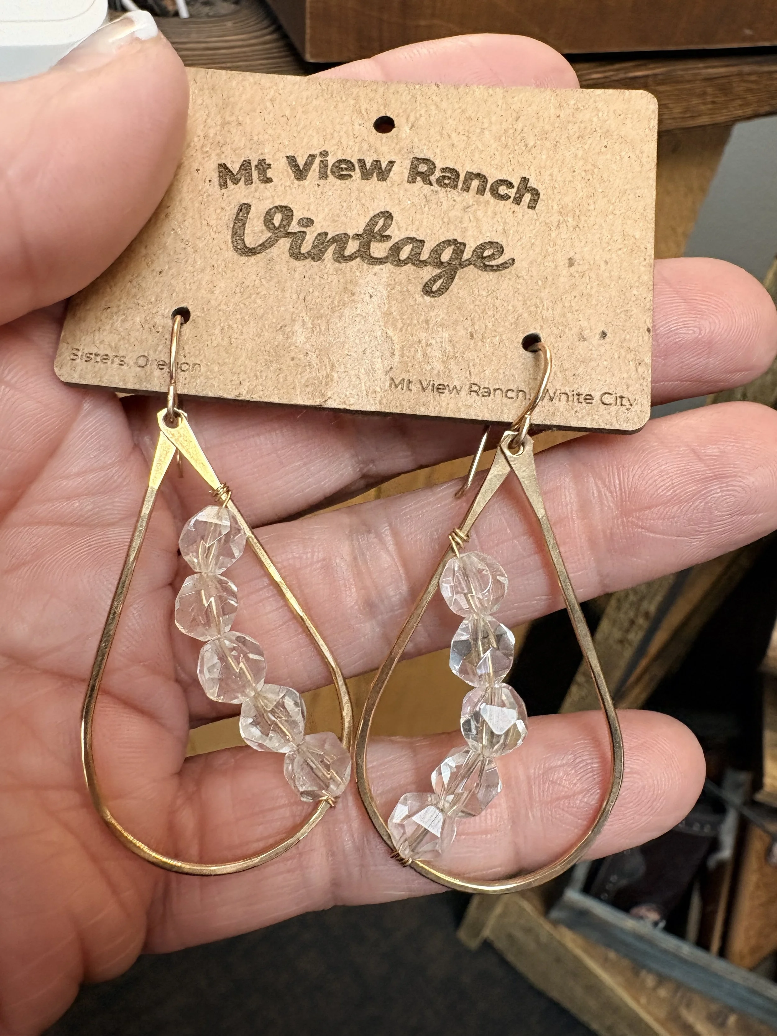 Vintage Gold & Crystal Elegance Earrings | Elegant Style