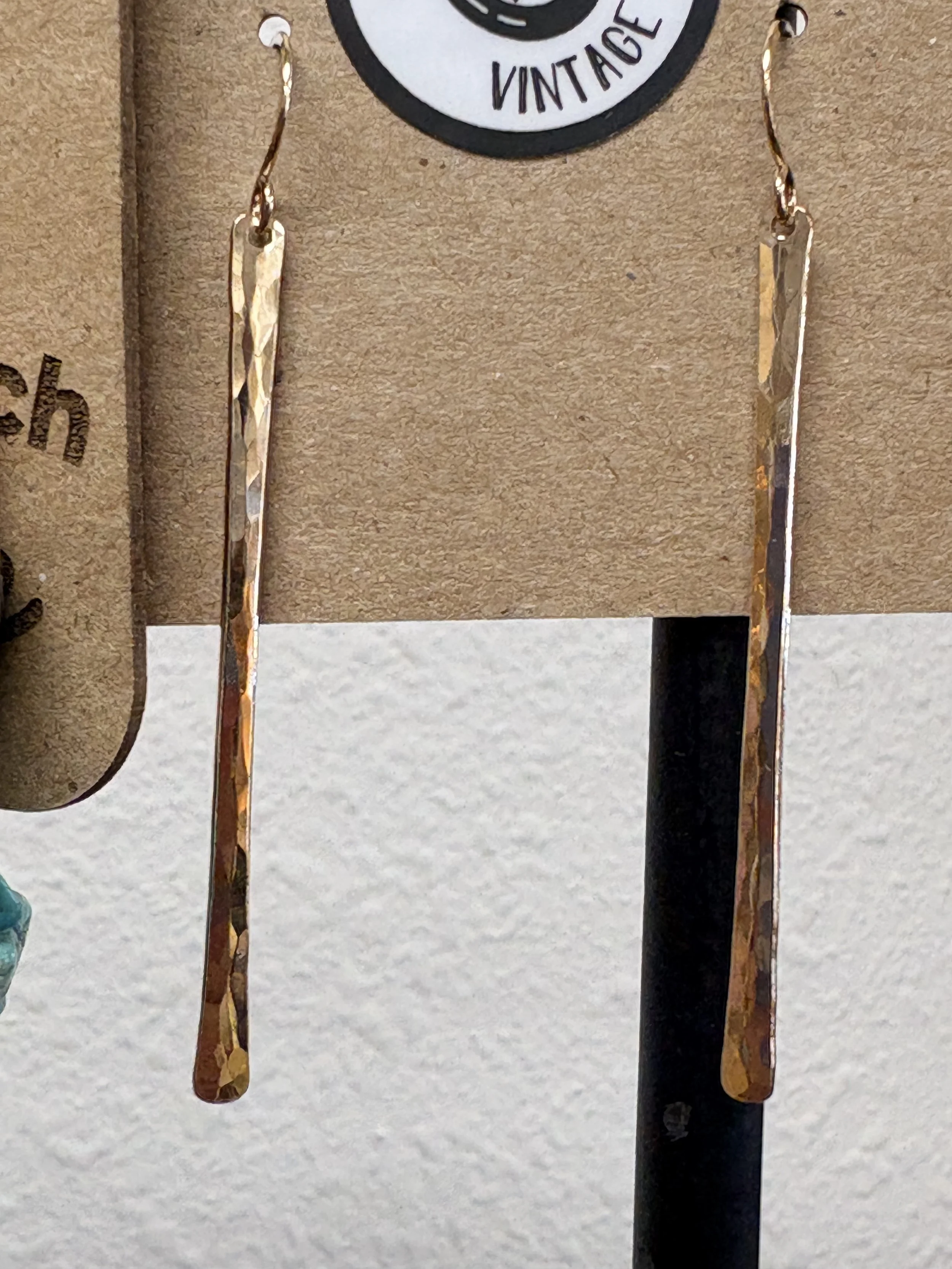 Gold Stick Earrings #2