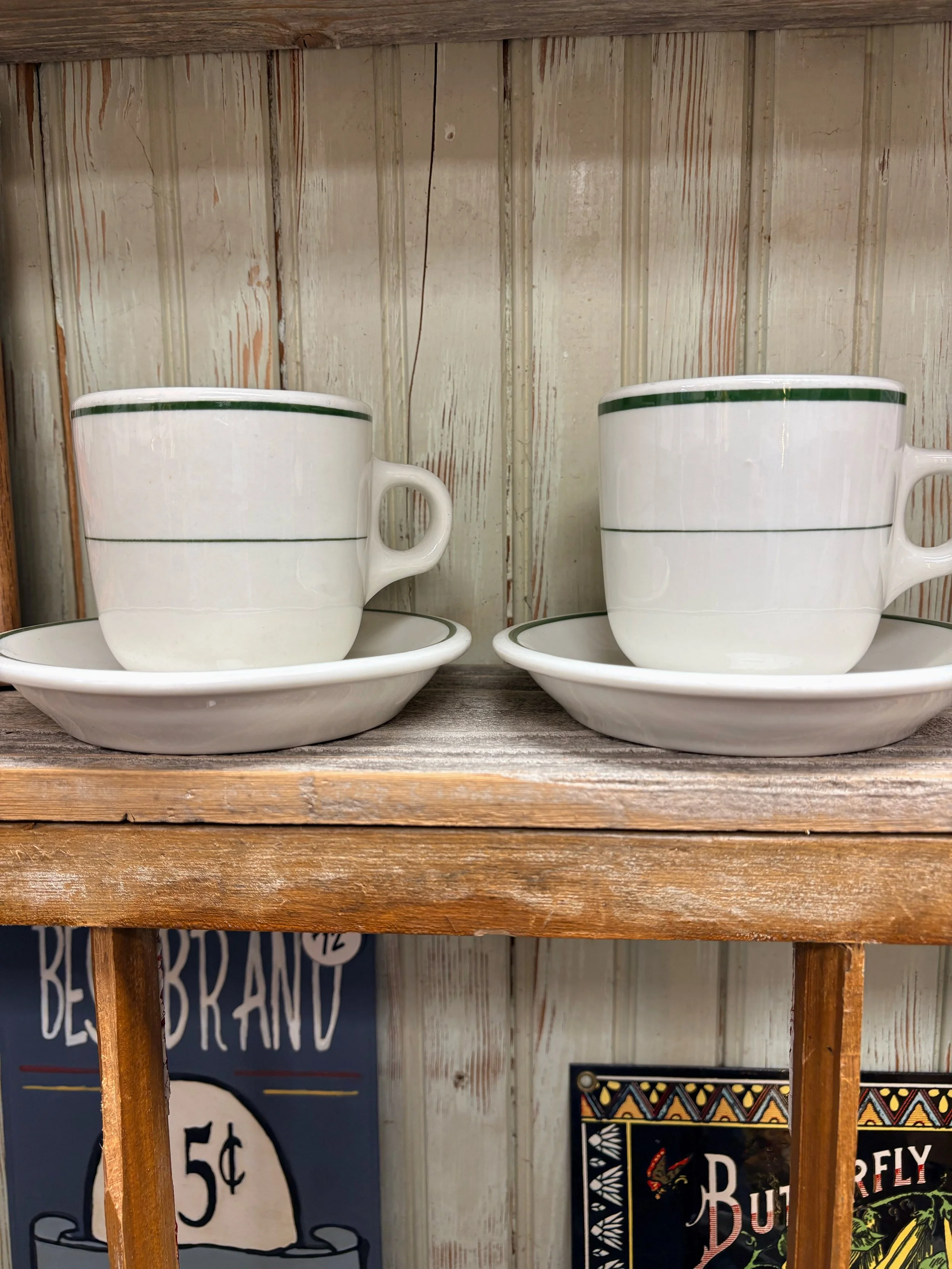 Vintage McNicol China Mugs and Saucers - Set of 2