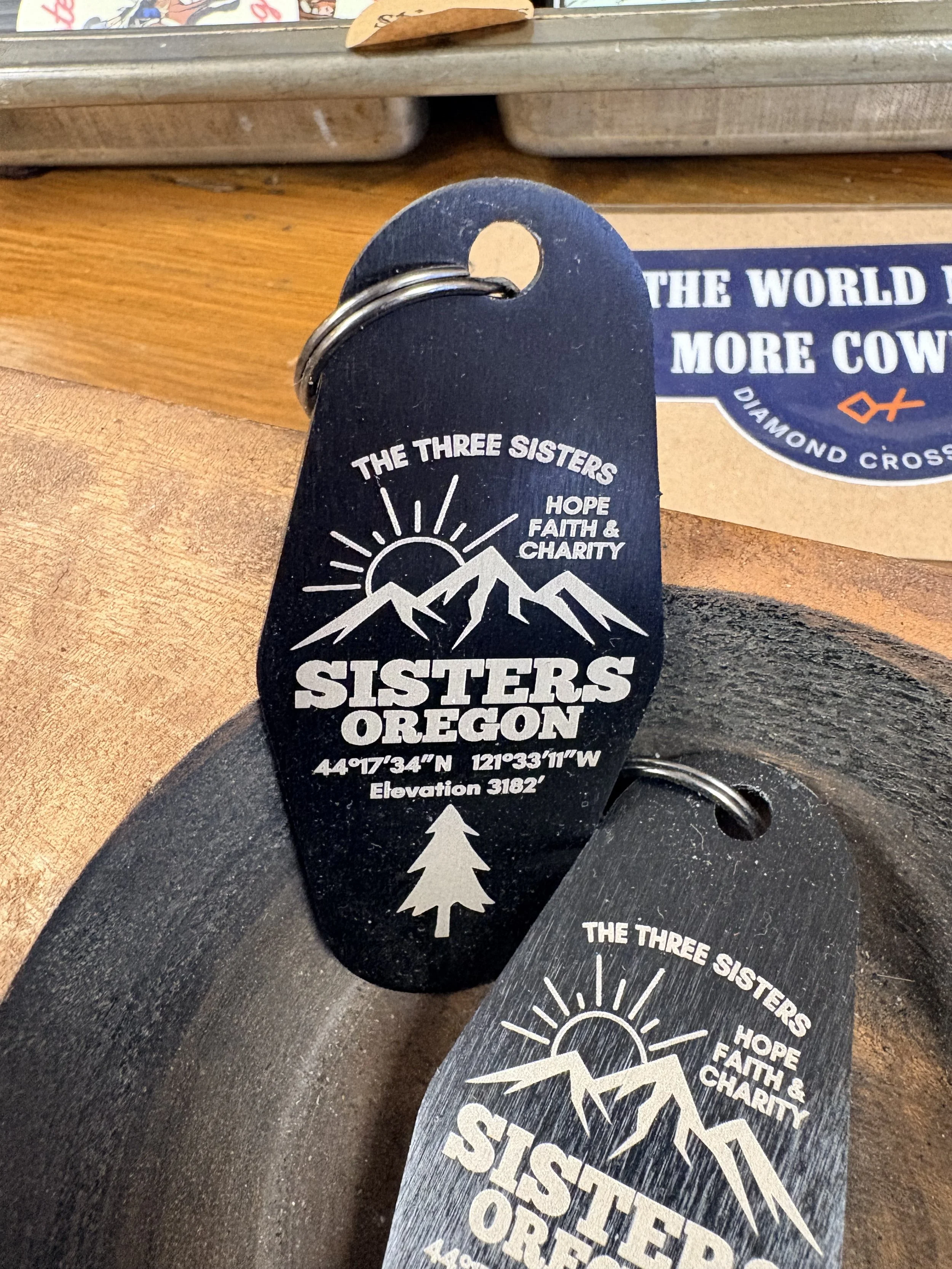Central Oregon Metal Key Fobs | Made in Oregon
