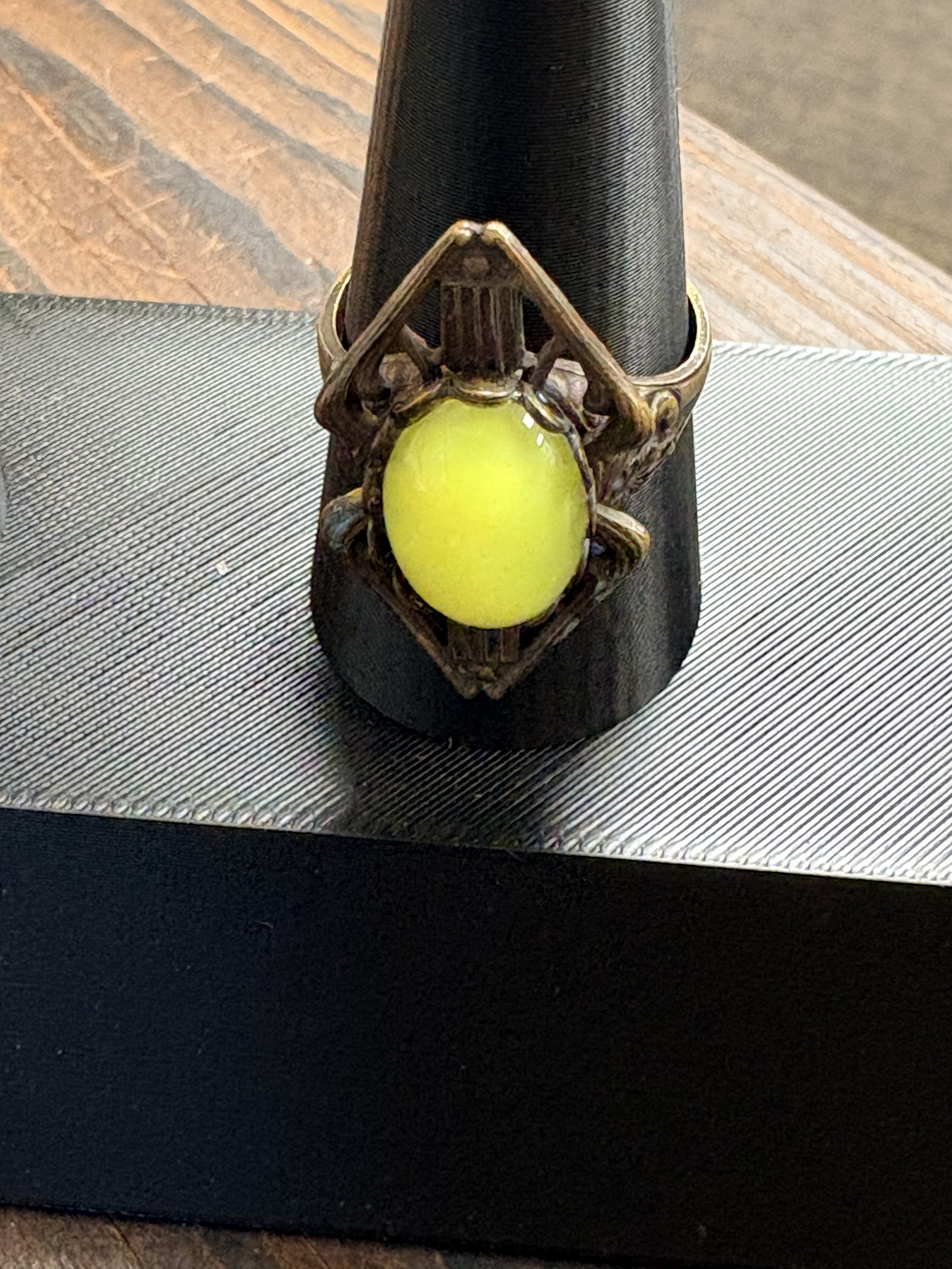 Timeless Elegance Vintage Brass Serpentine Ring
