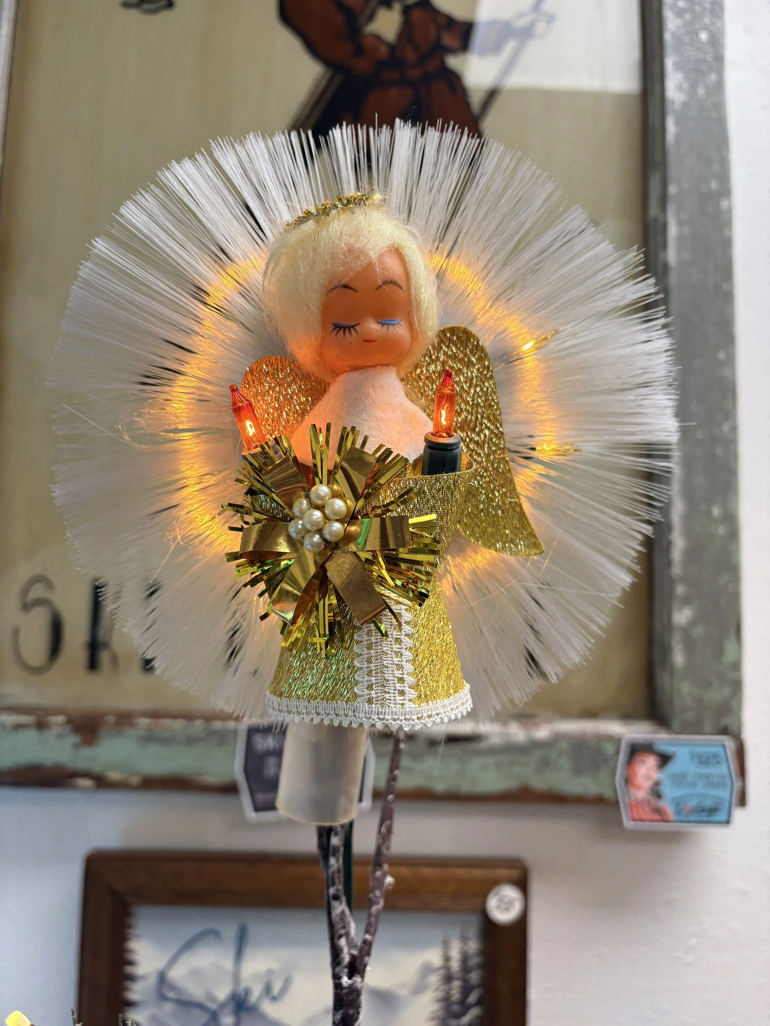 Illuminate Your Holiday Decor with Vintage Christmas Angle Tree Topper