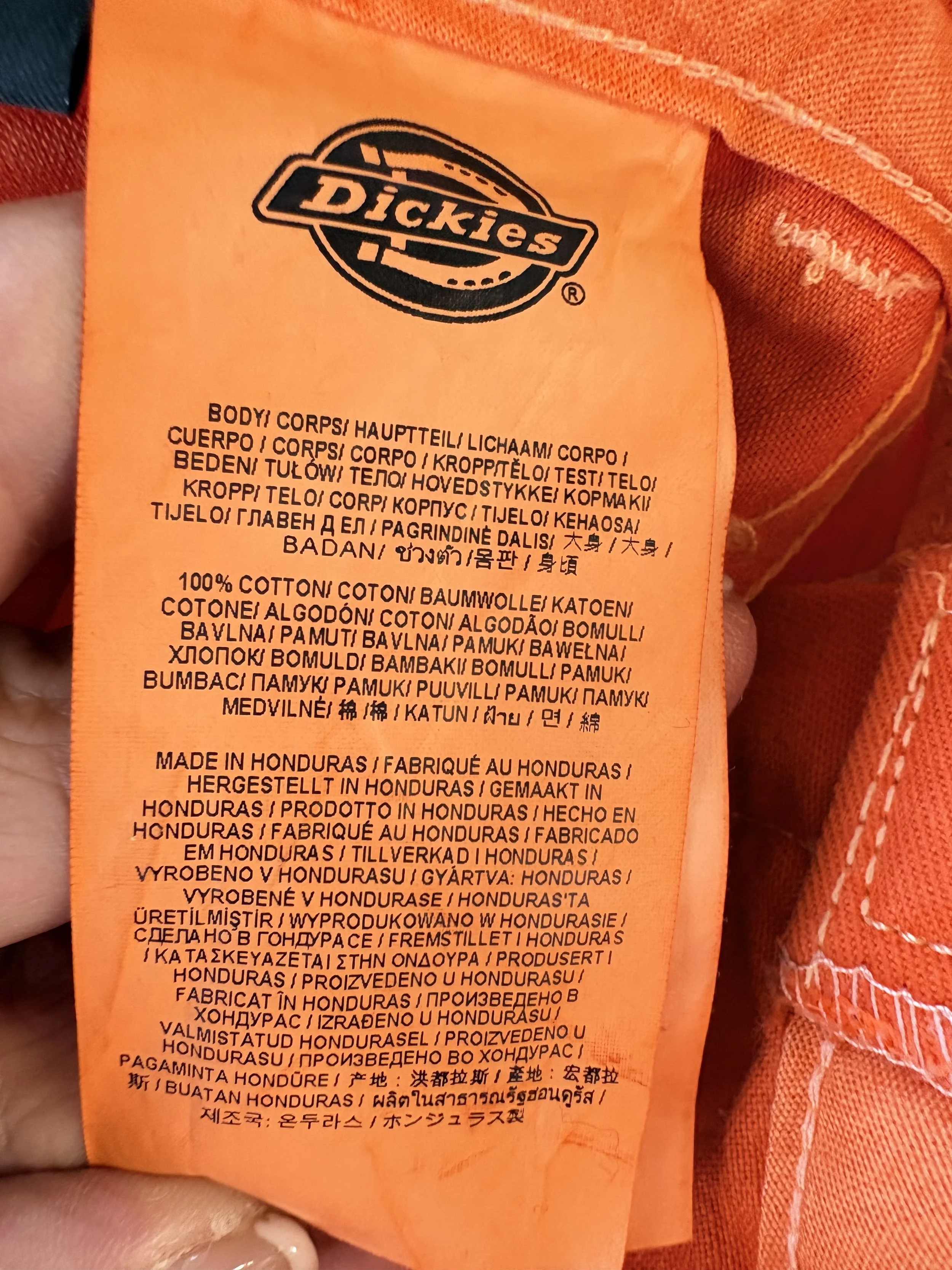 Dickies Bold Orange Carpenter Pants