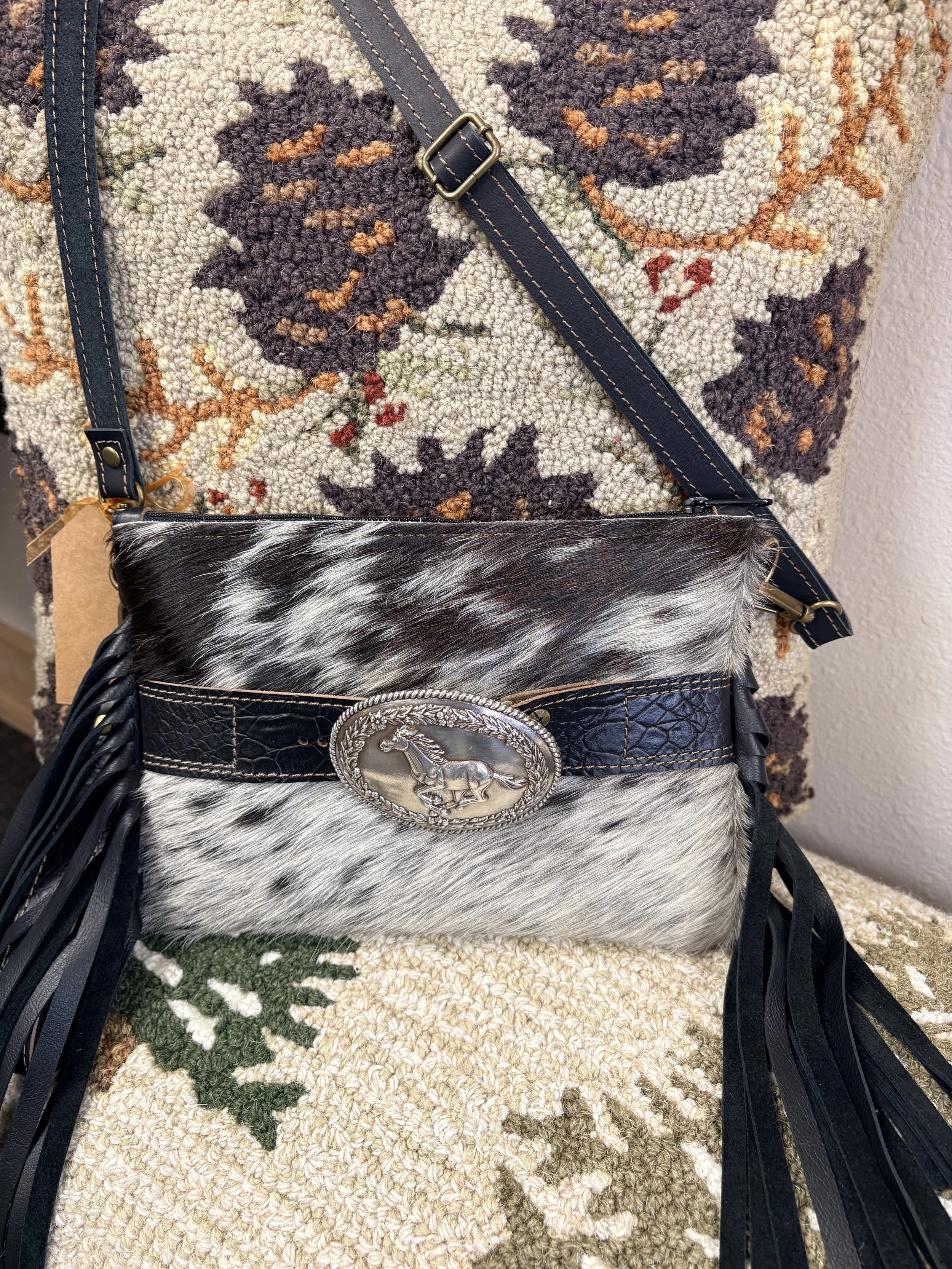 Running Horse Buckle Purse