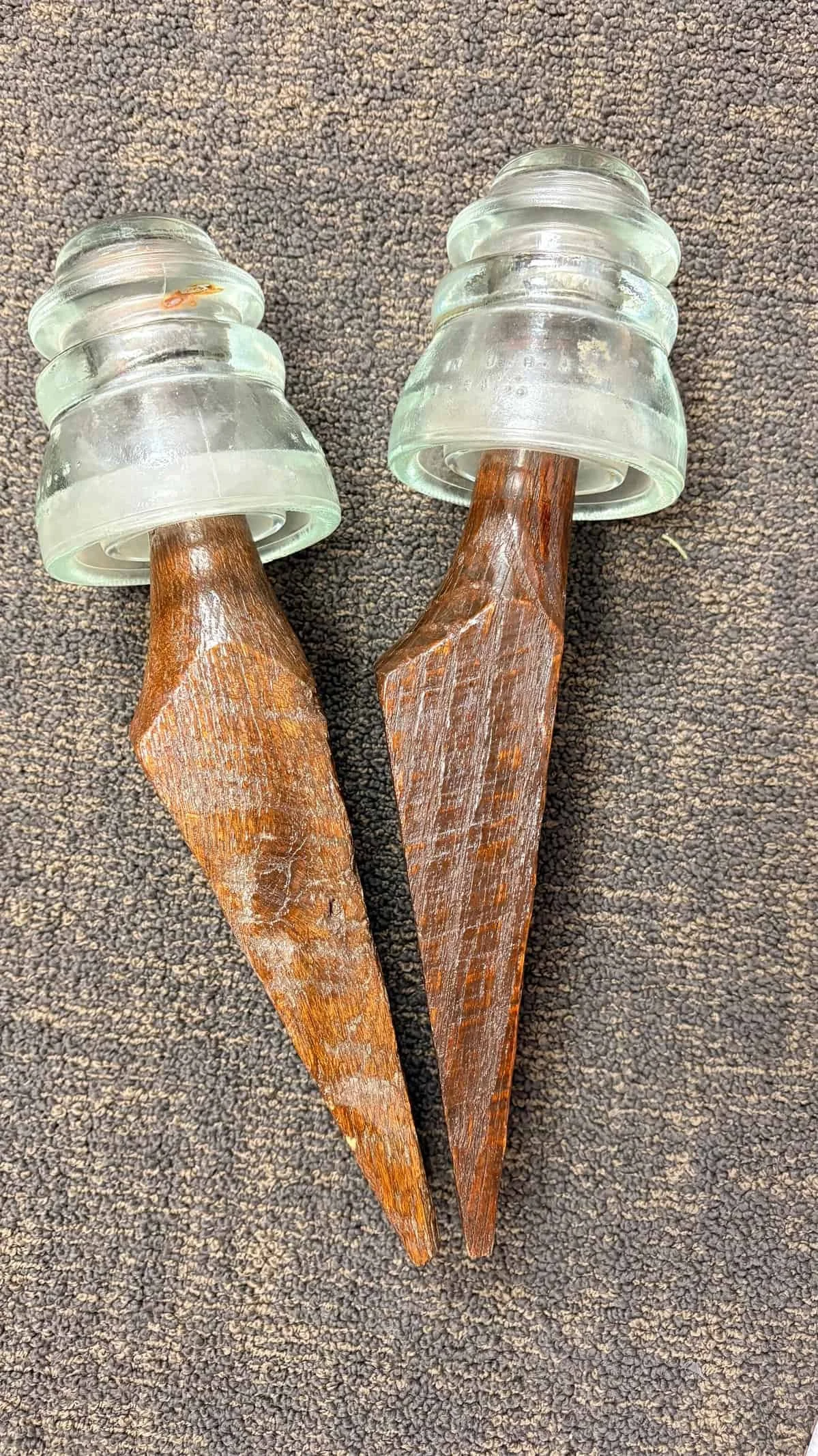 Rare Vtg. Hemingray Insulator 45-54 Set of 2
