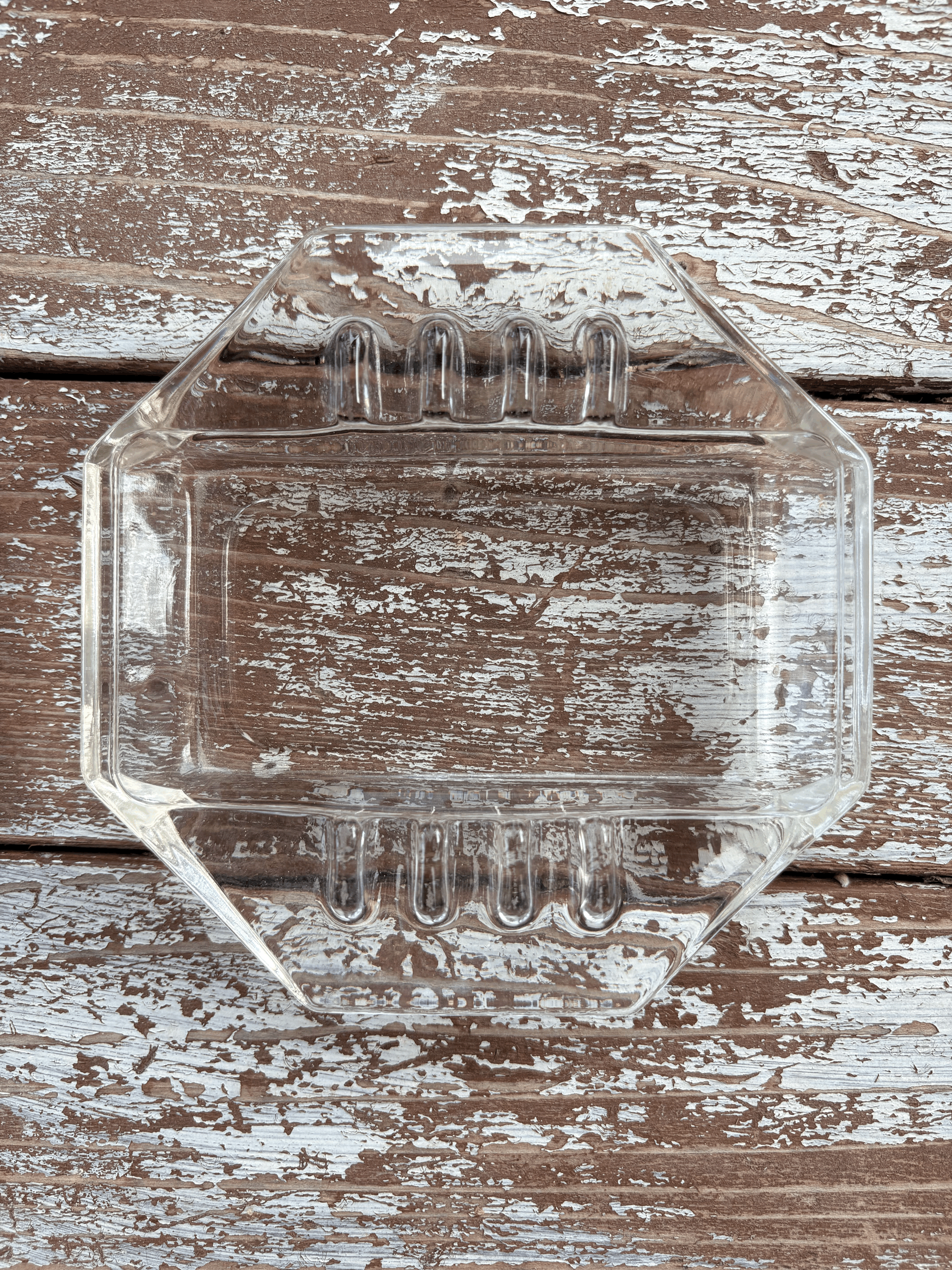 Vintage Art Deco Glass Ashtray