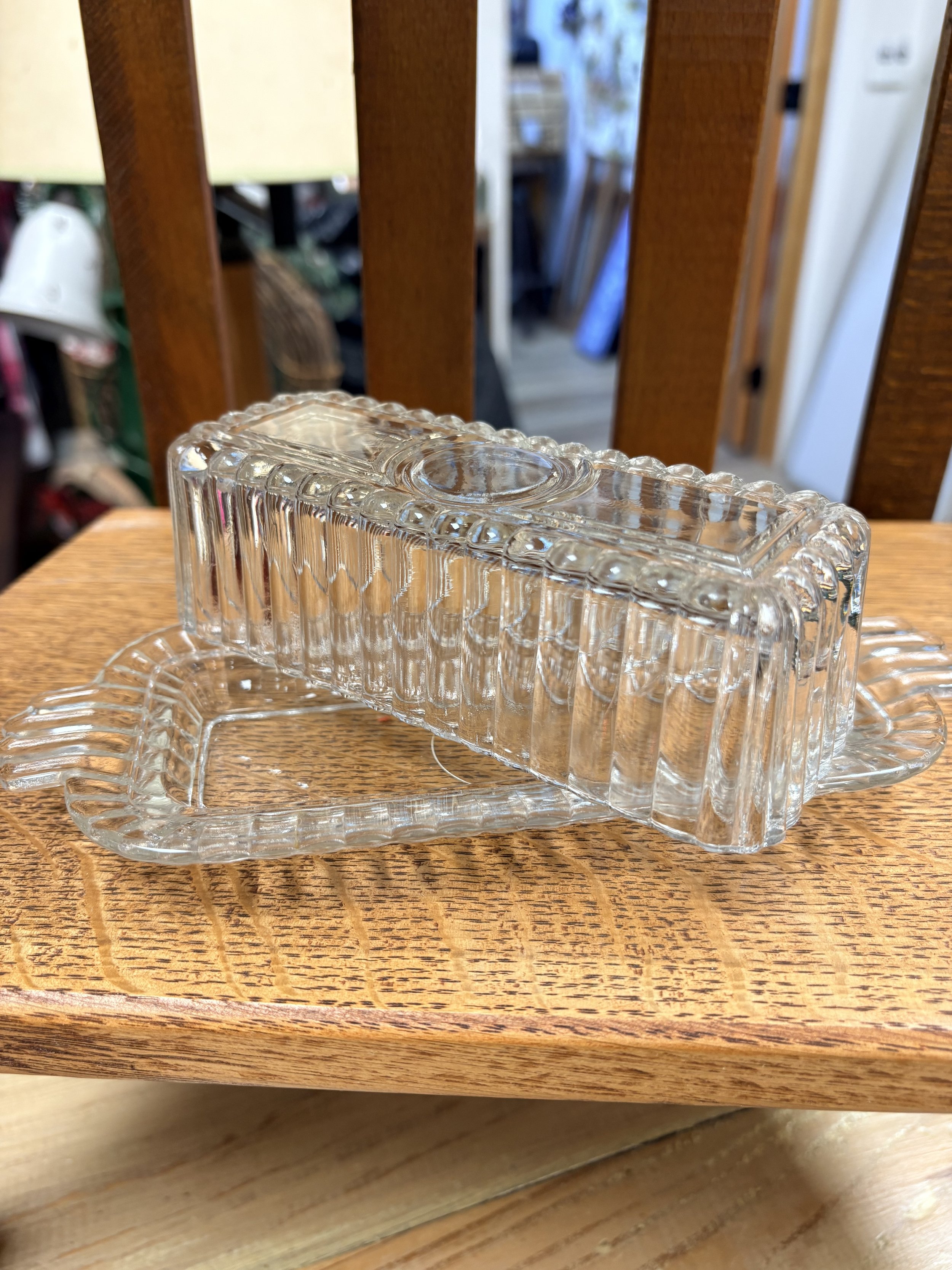 Vtg Hazel Atlas Glass Butter Dish #3.jpg
