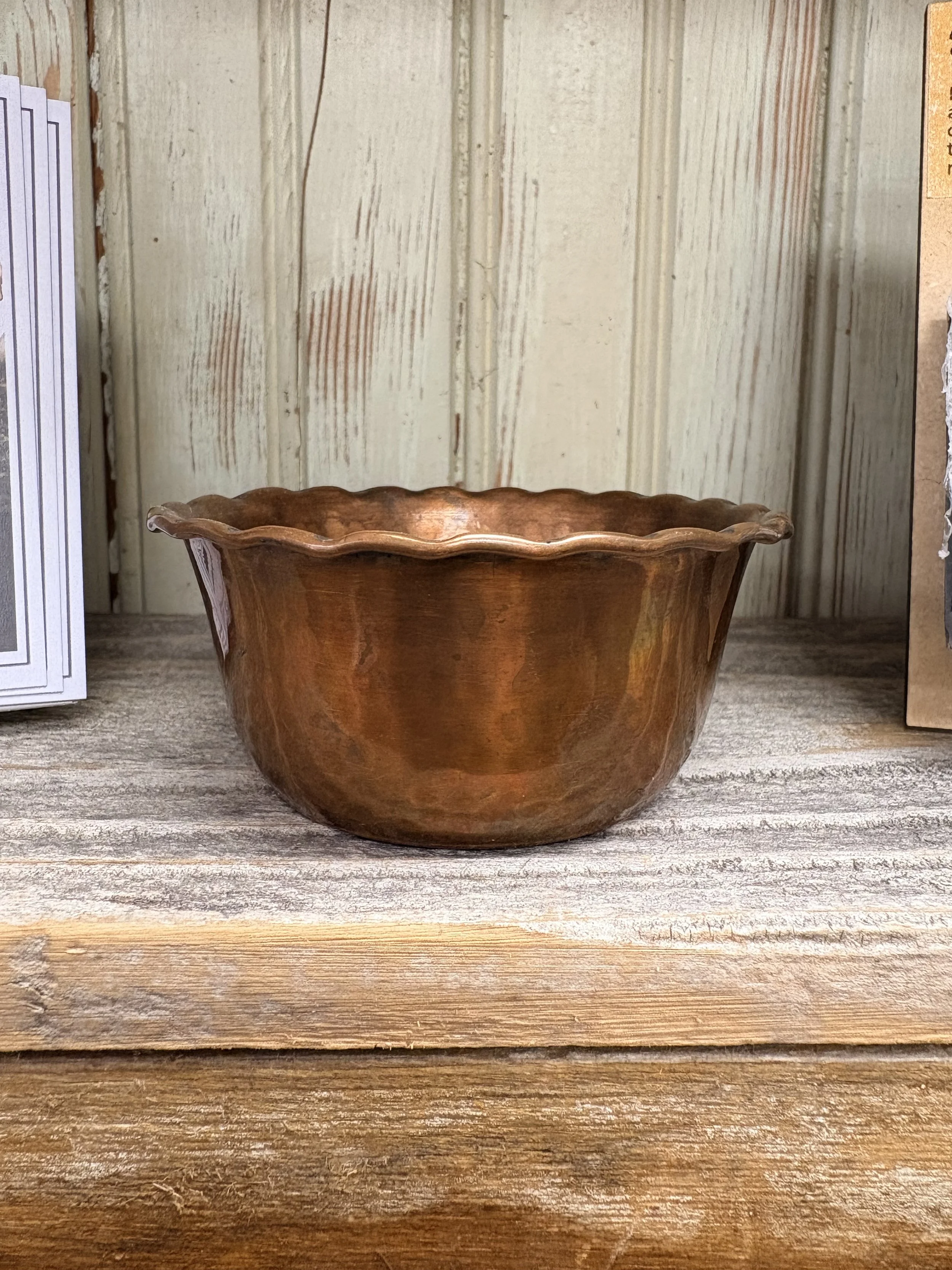 Rustic Charm Small Copper Hammered Bowl