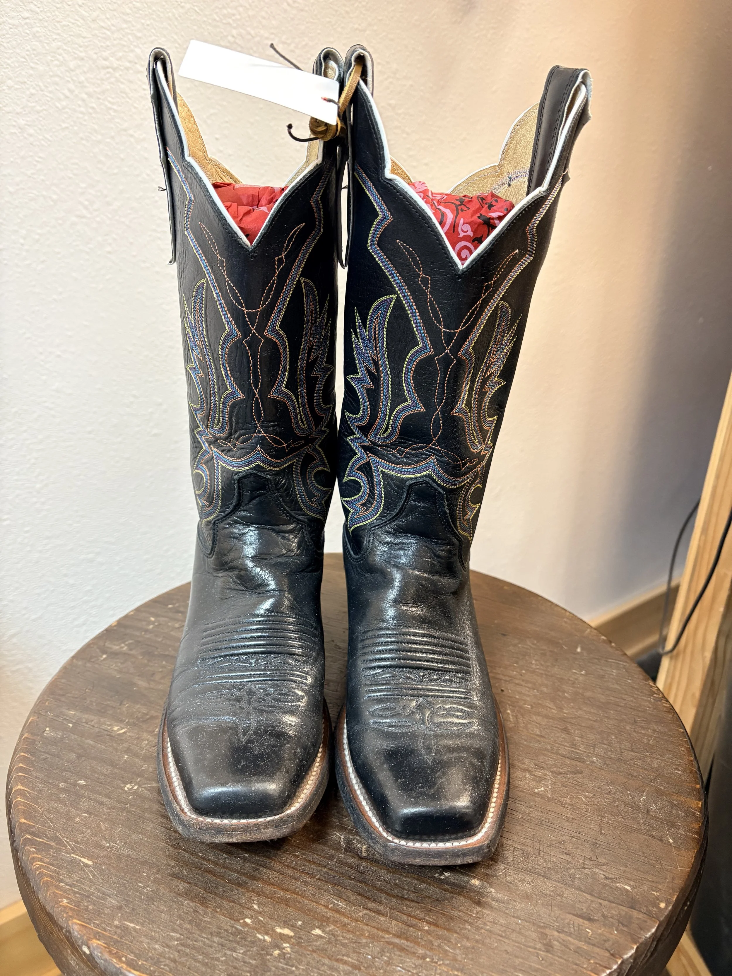 Justin Black Leather Boots #2.jpg