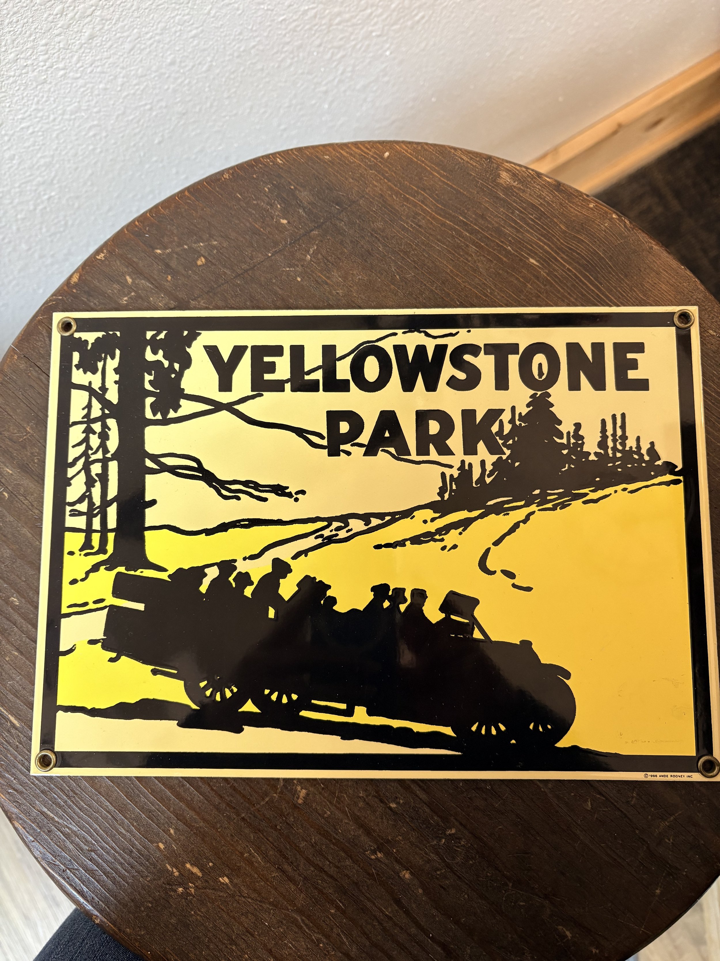 Yellowstone Park Vintage Sign | 1996 | Ande Rooney