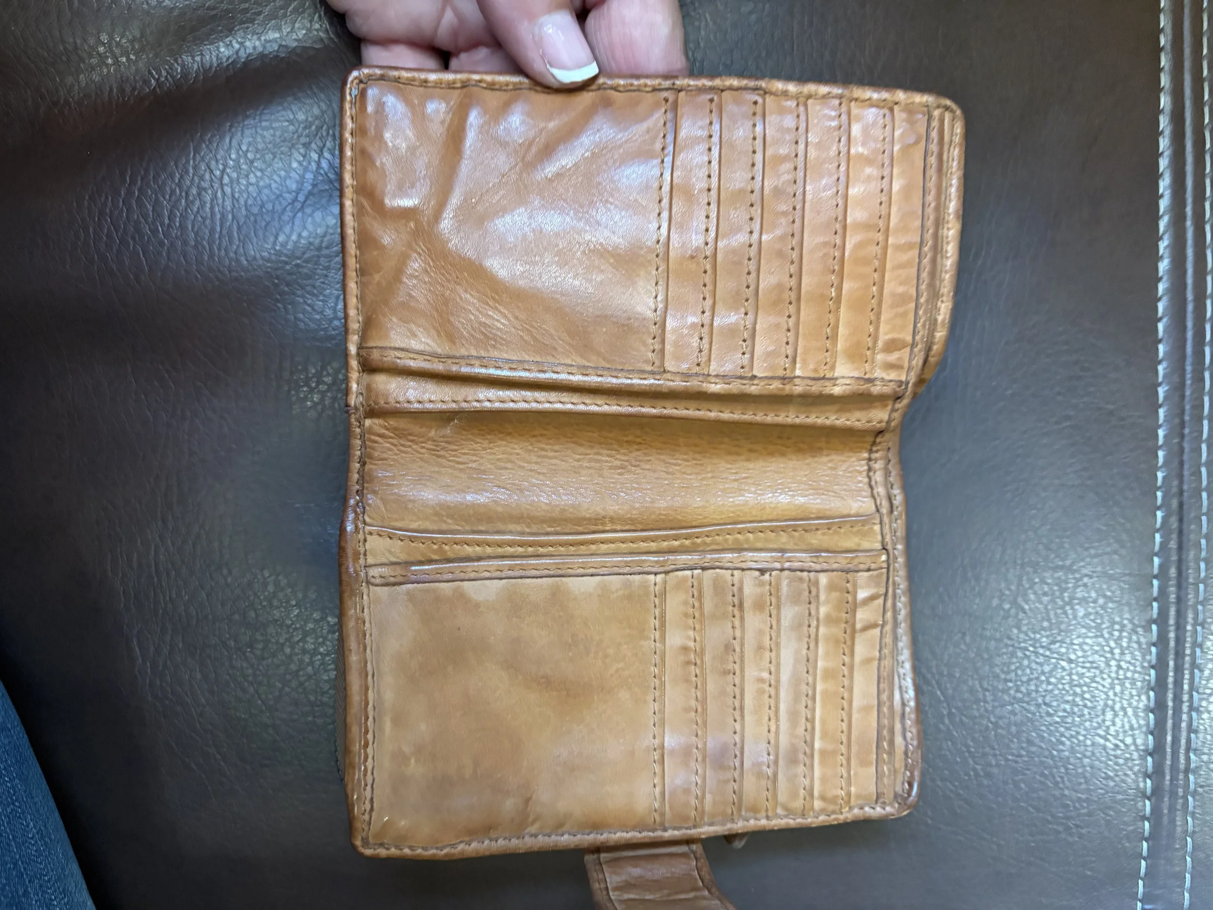 Handcrafted Soft Woven Leather Wallet #3