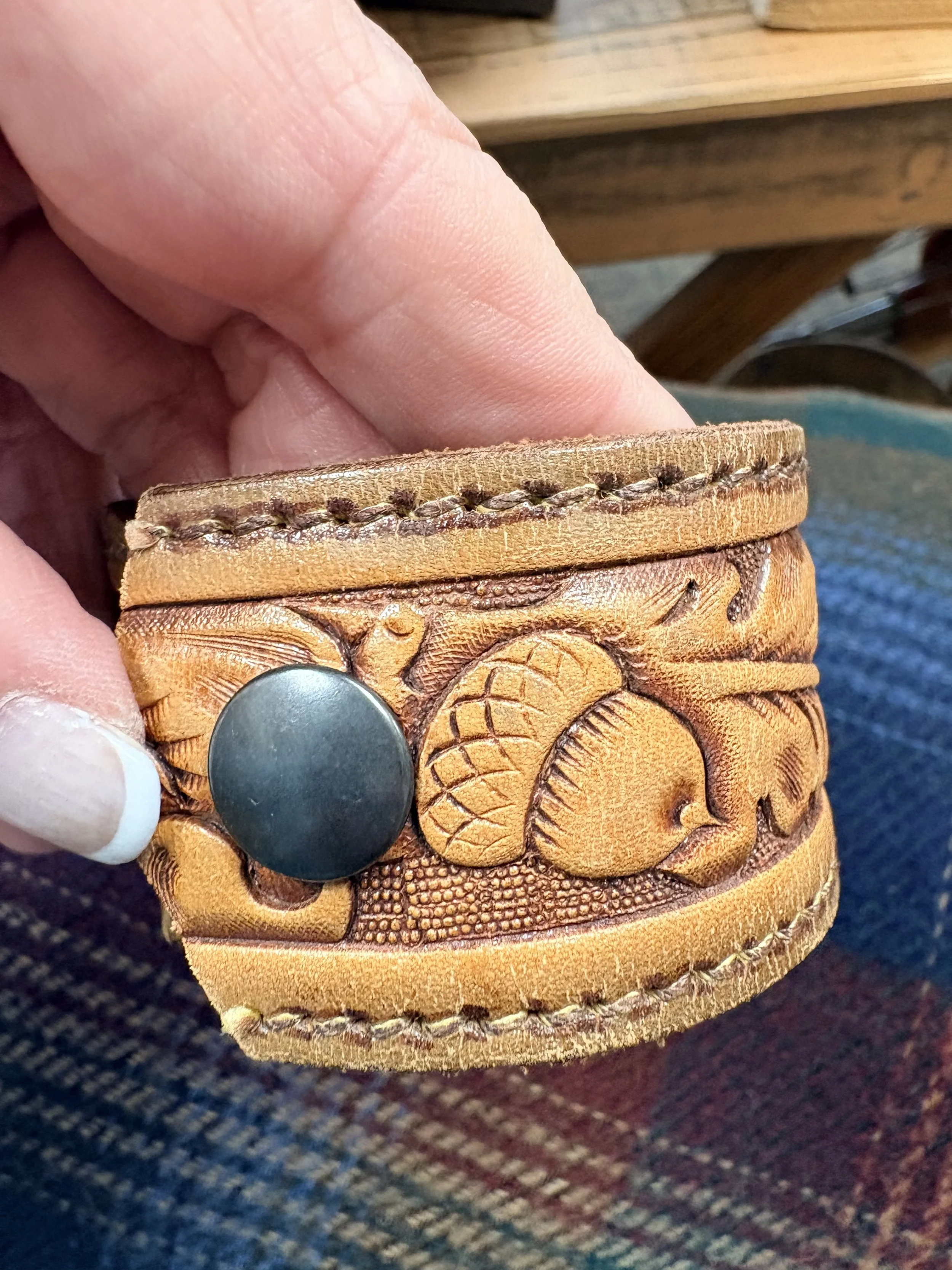 Elk Head Leather Cuff #3.jpg