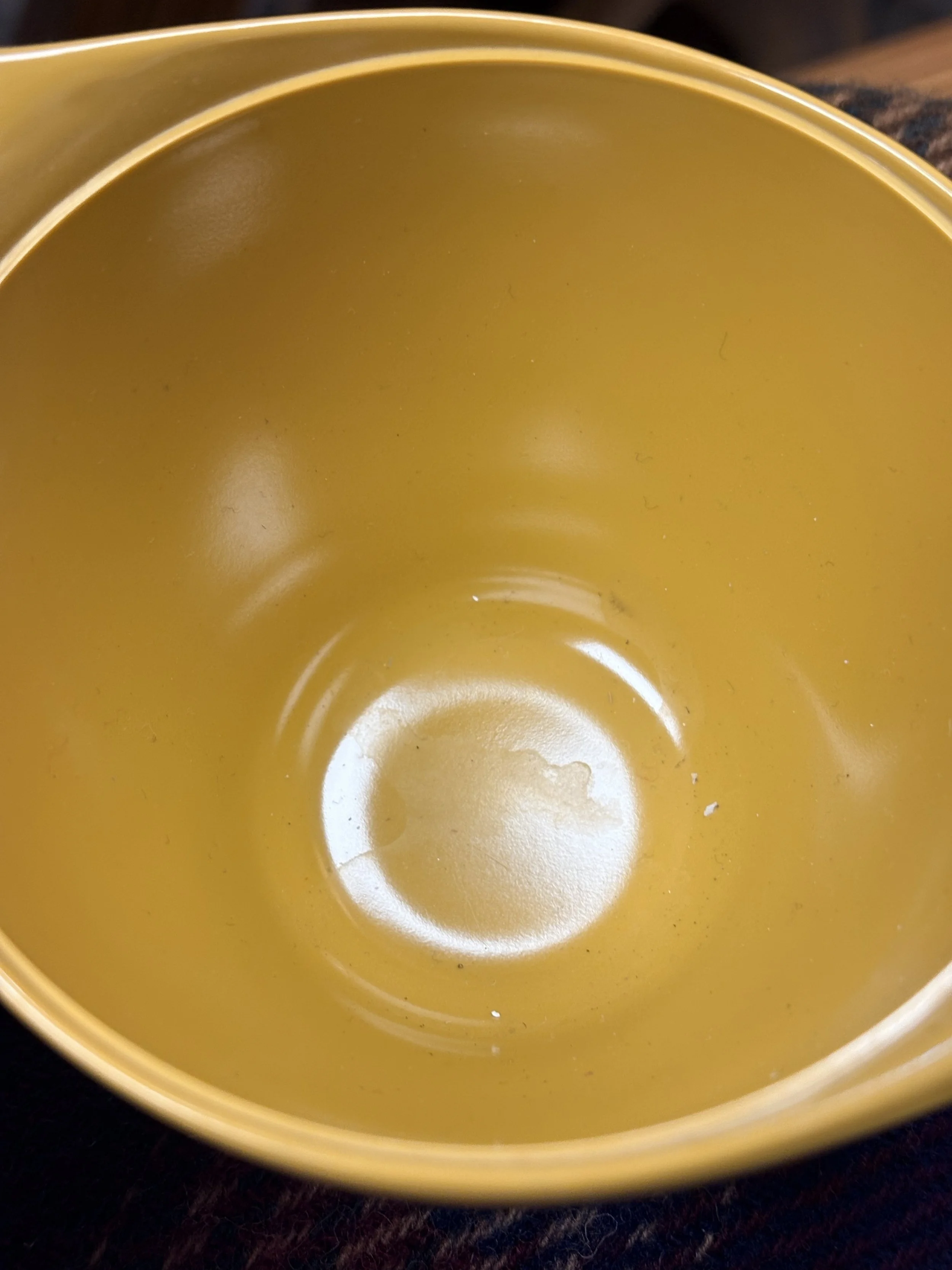 Vtg MCM Retro Melamine Mustard C & S #4.jpg