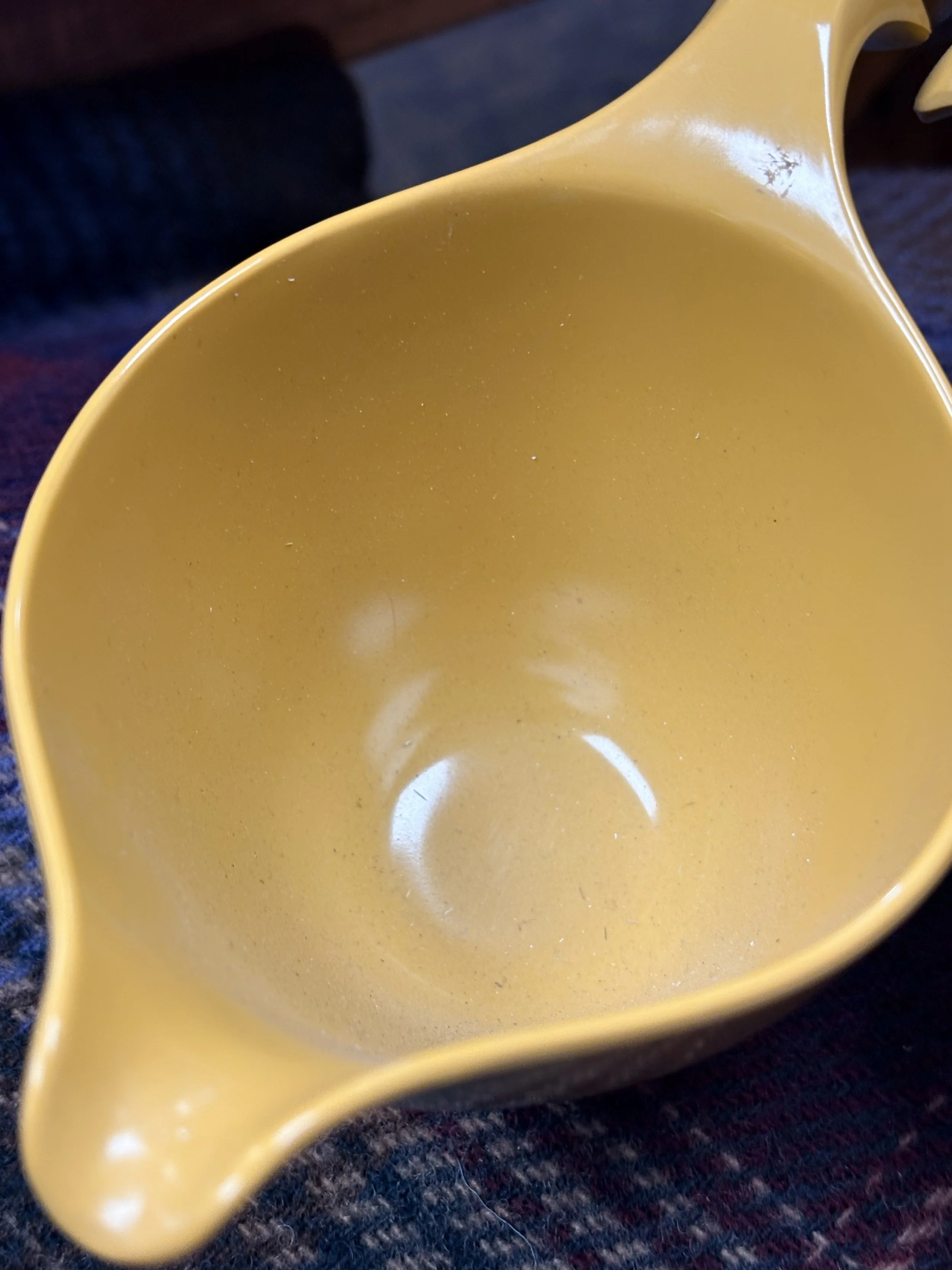 Vtg MCM Retro Melamine Mustard C & S #5.jpg