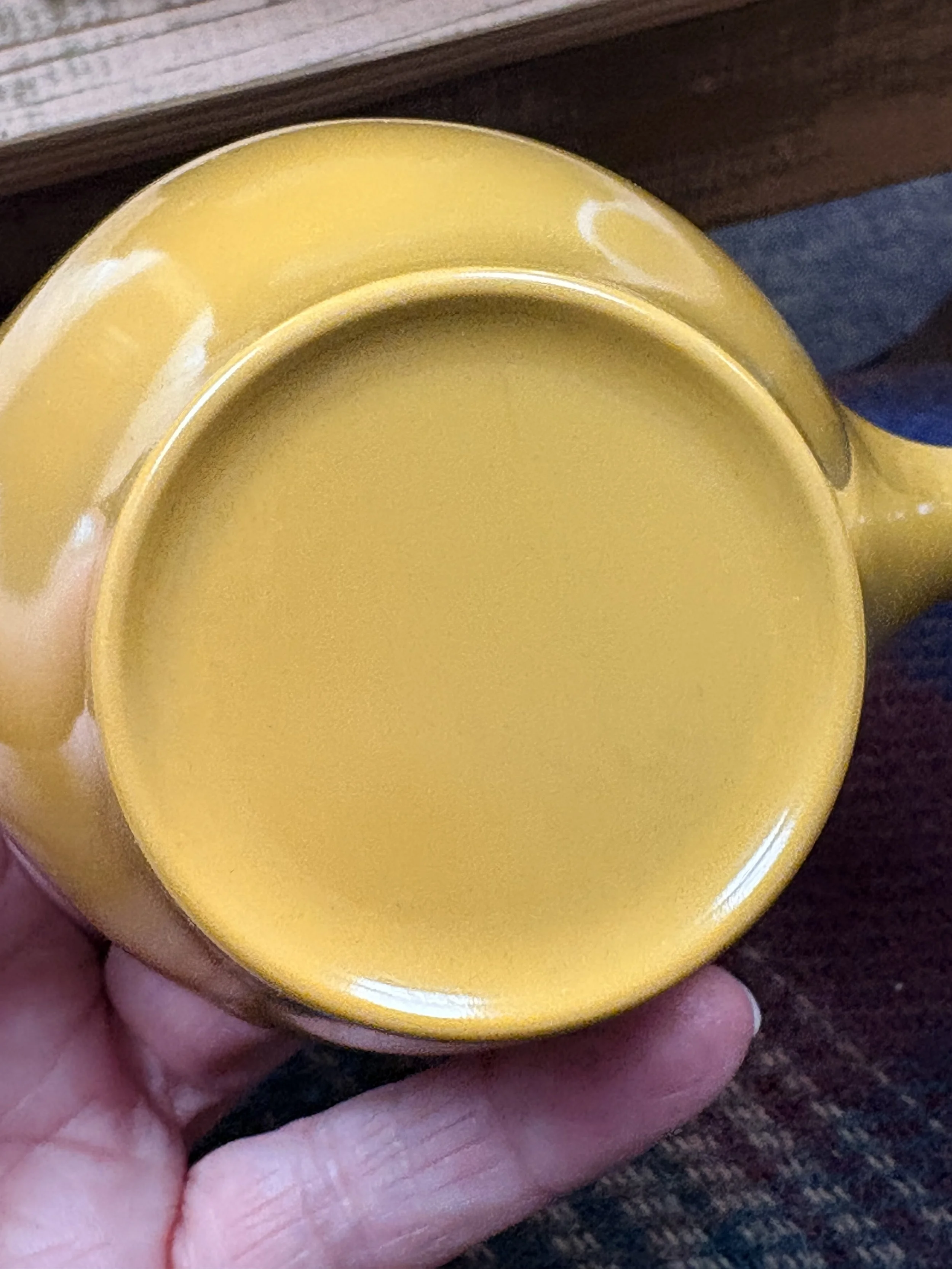 Vtg MCM Retro Melamine Mustard C & S #7.jpg