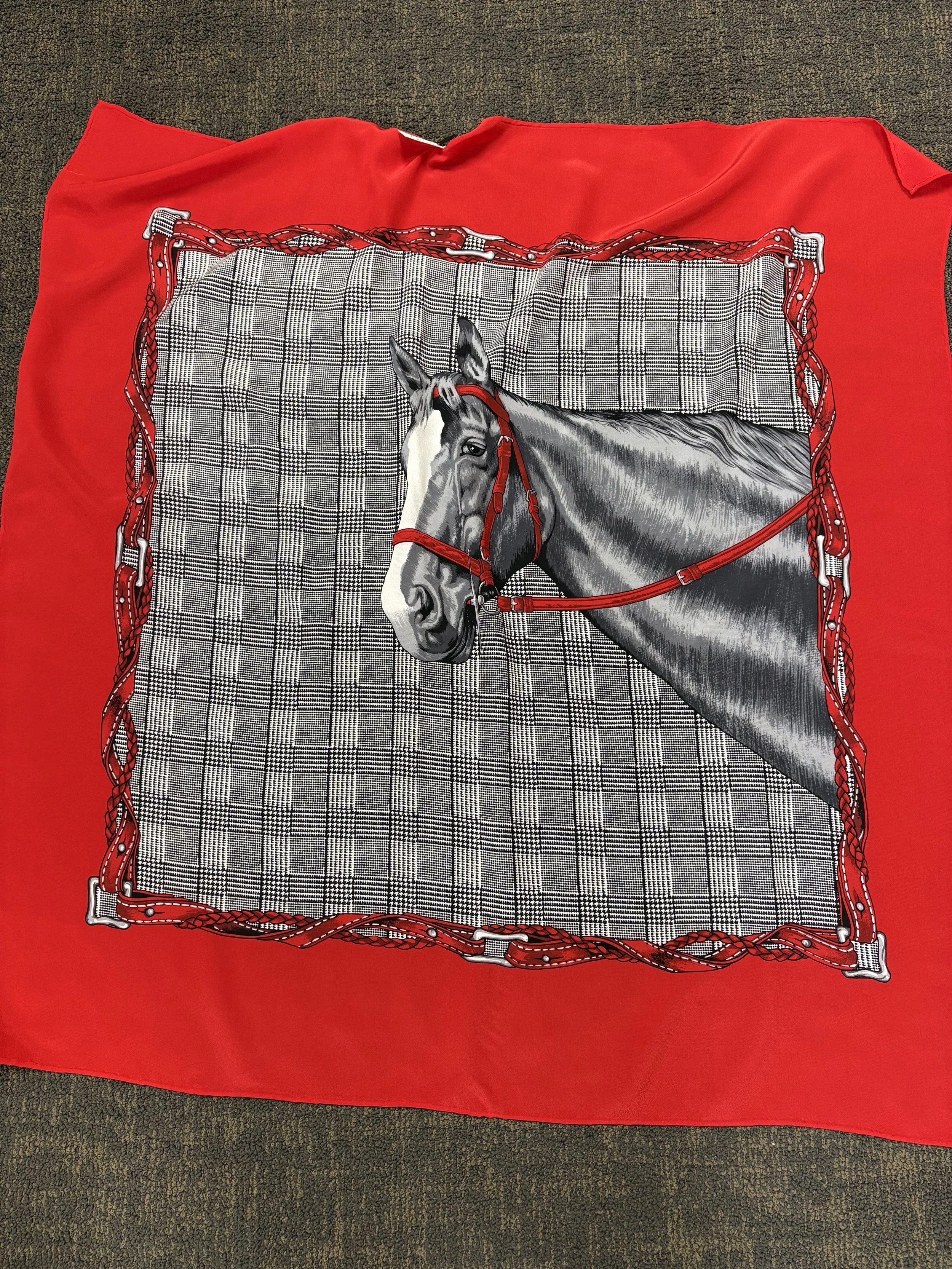 Diane Gilman Equestrian Silk Scarf | Elegant | Timeless