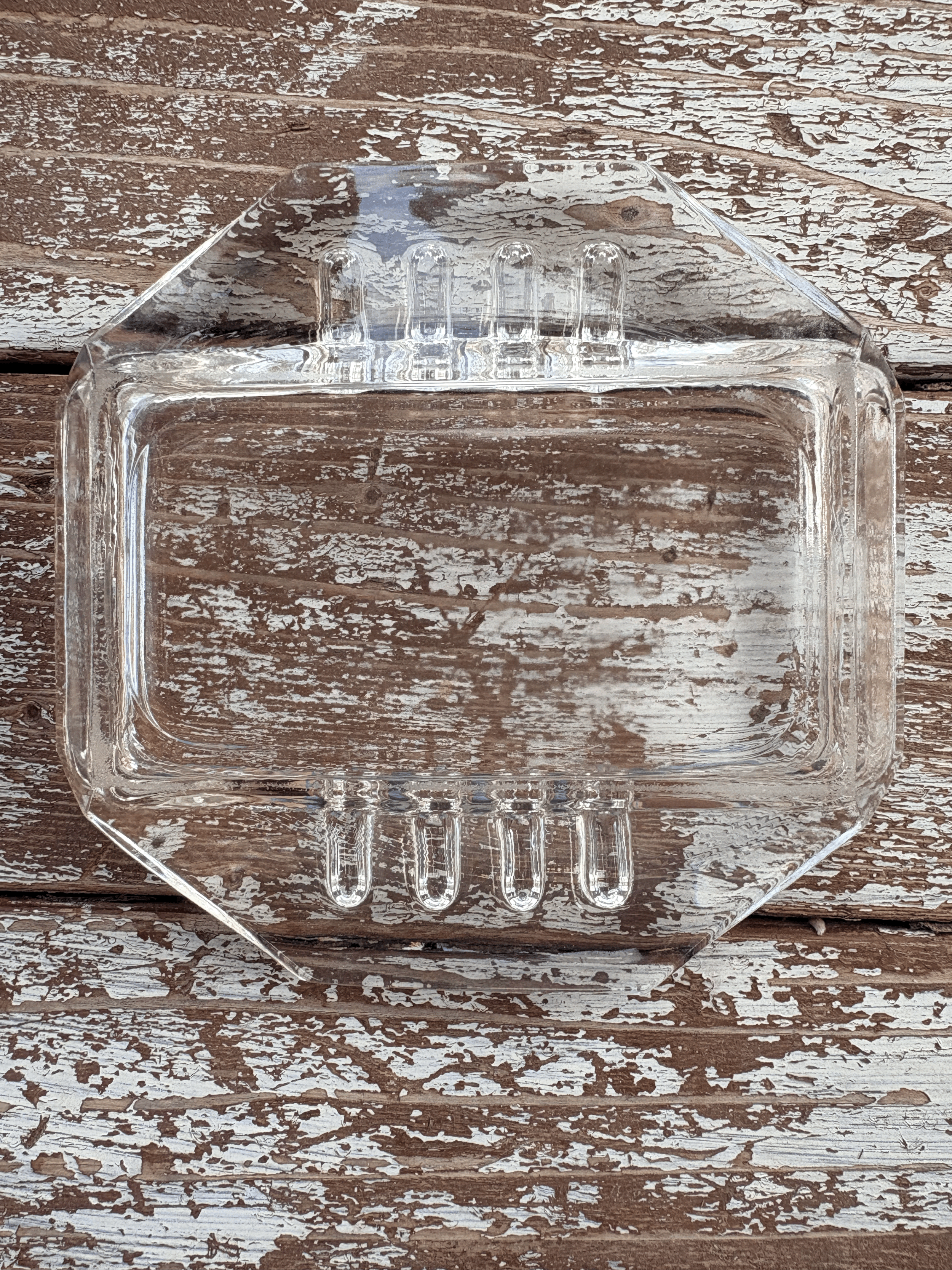 Vintage Art Deco Glass Ashtray