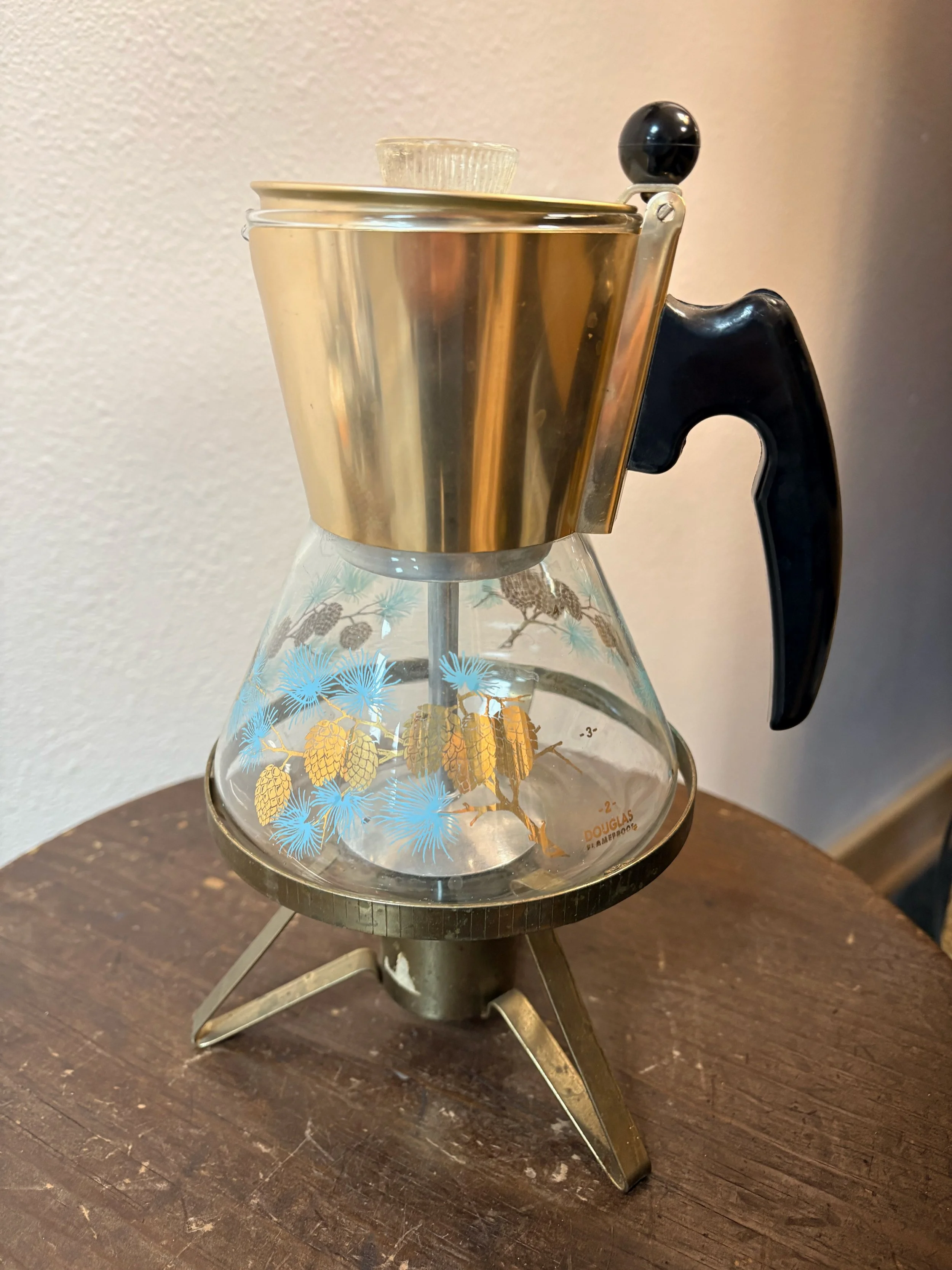 Vintage David Douglas Pinecone Coffee Pot | 1950's