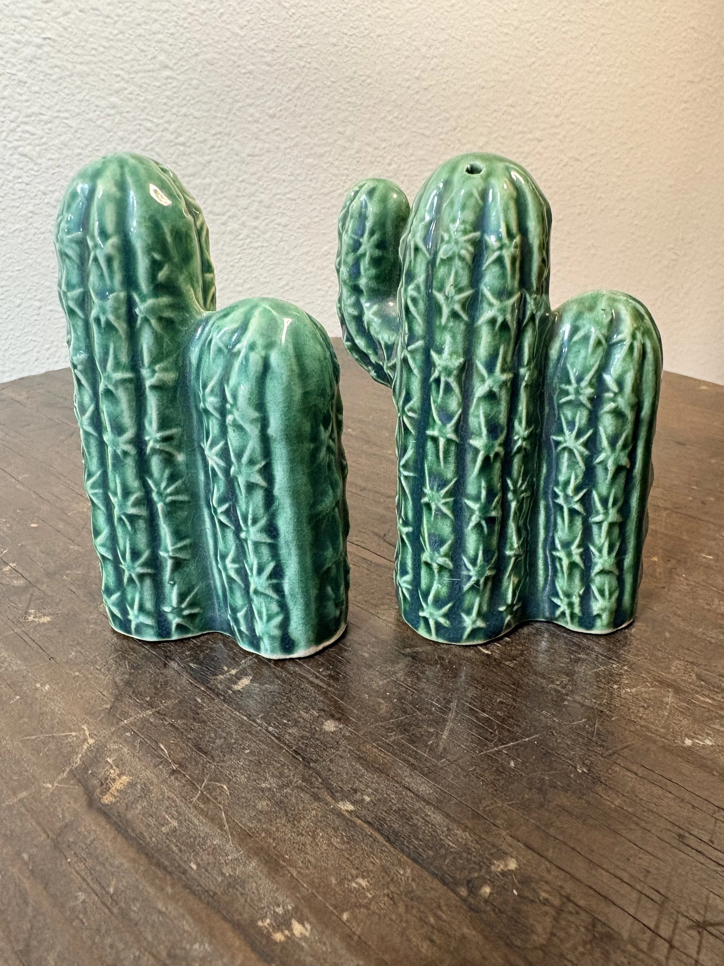 Vintage Saguaro Cactus Salt and Pepper Shakers | Japan
