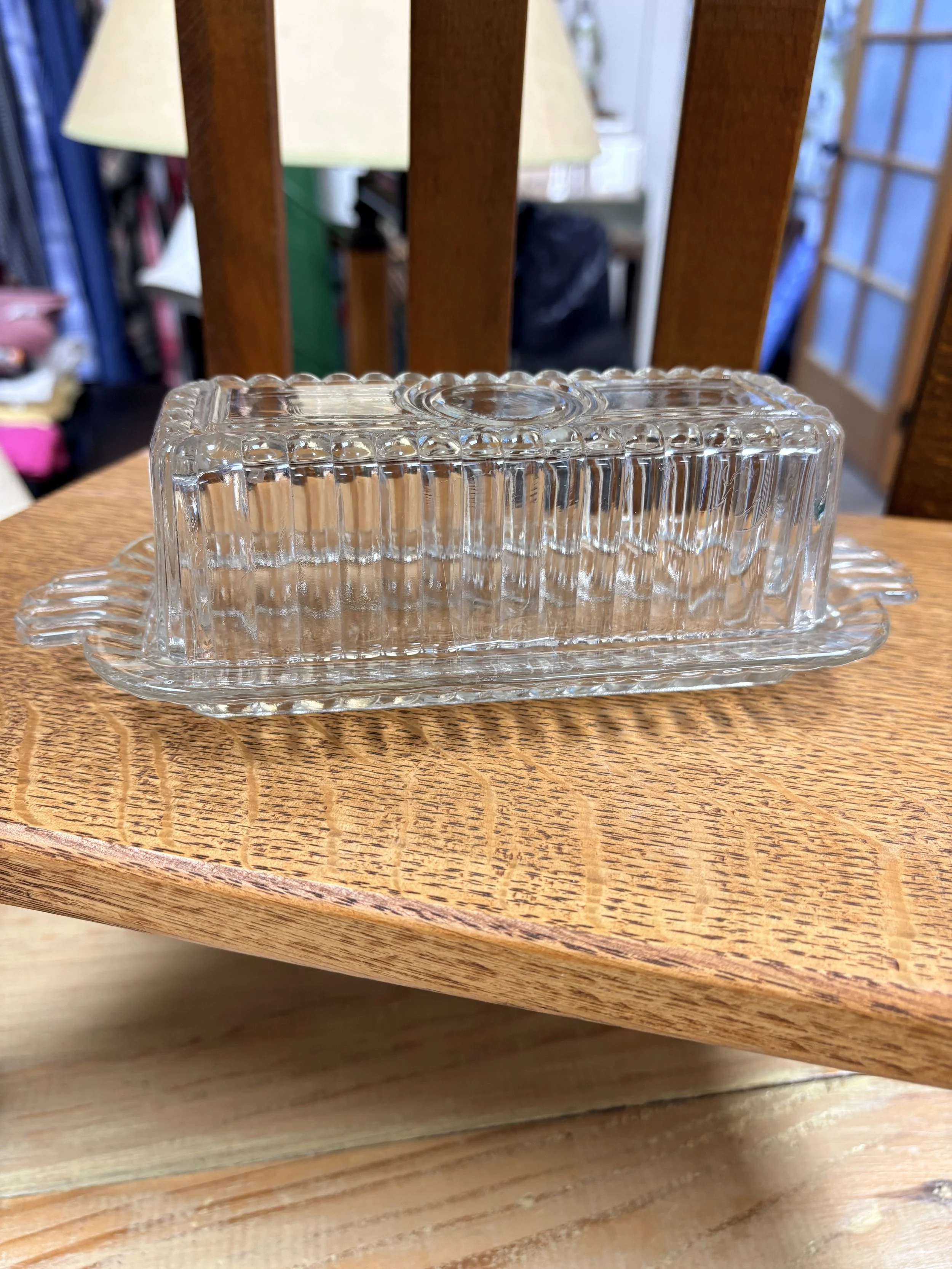 Vtg Hazel Atlas Glass Butter Dish #1.jpg