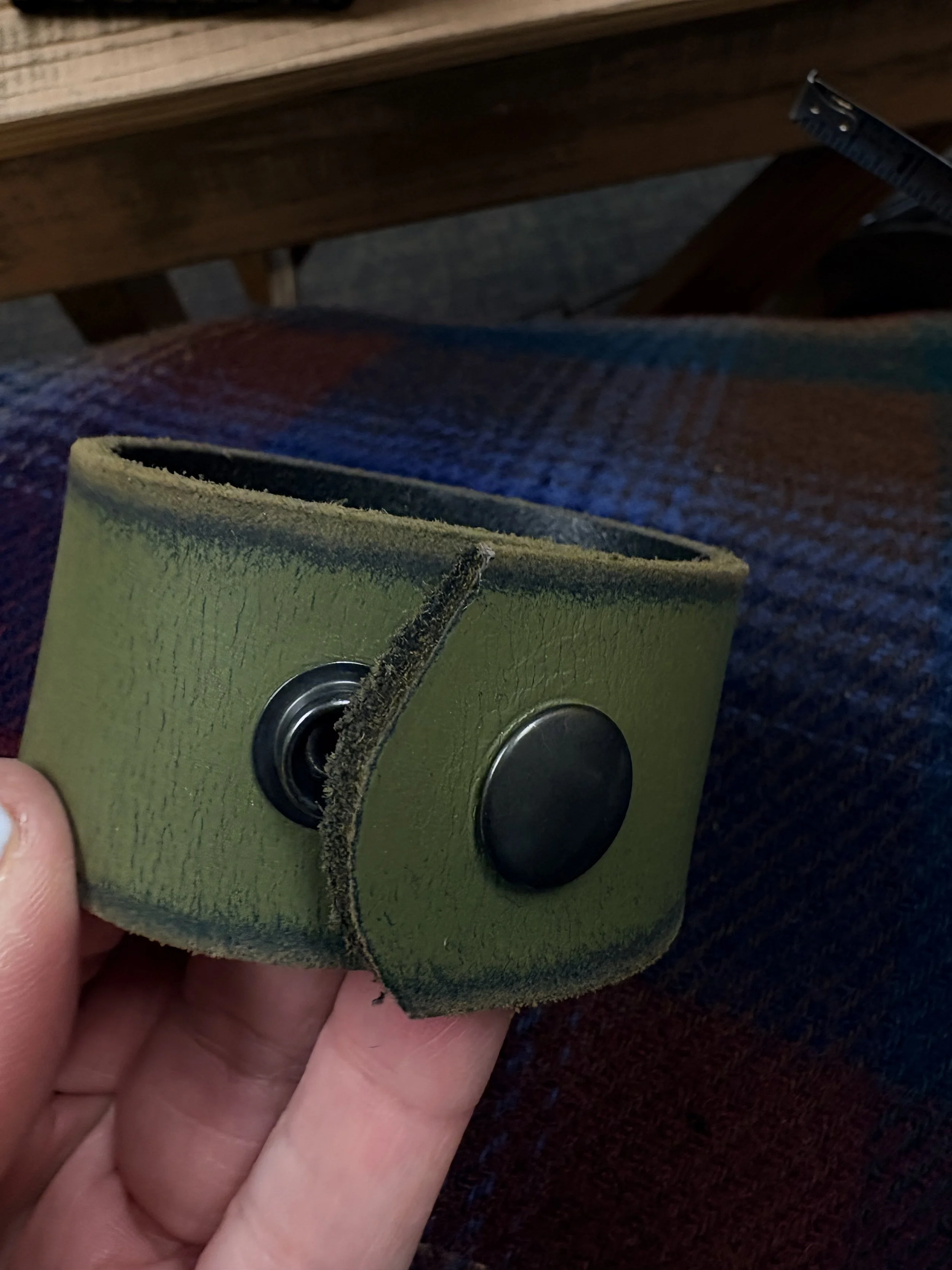 Green Fish Leather Cuff #2.jpg