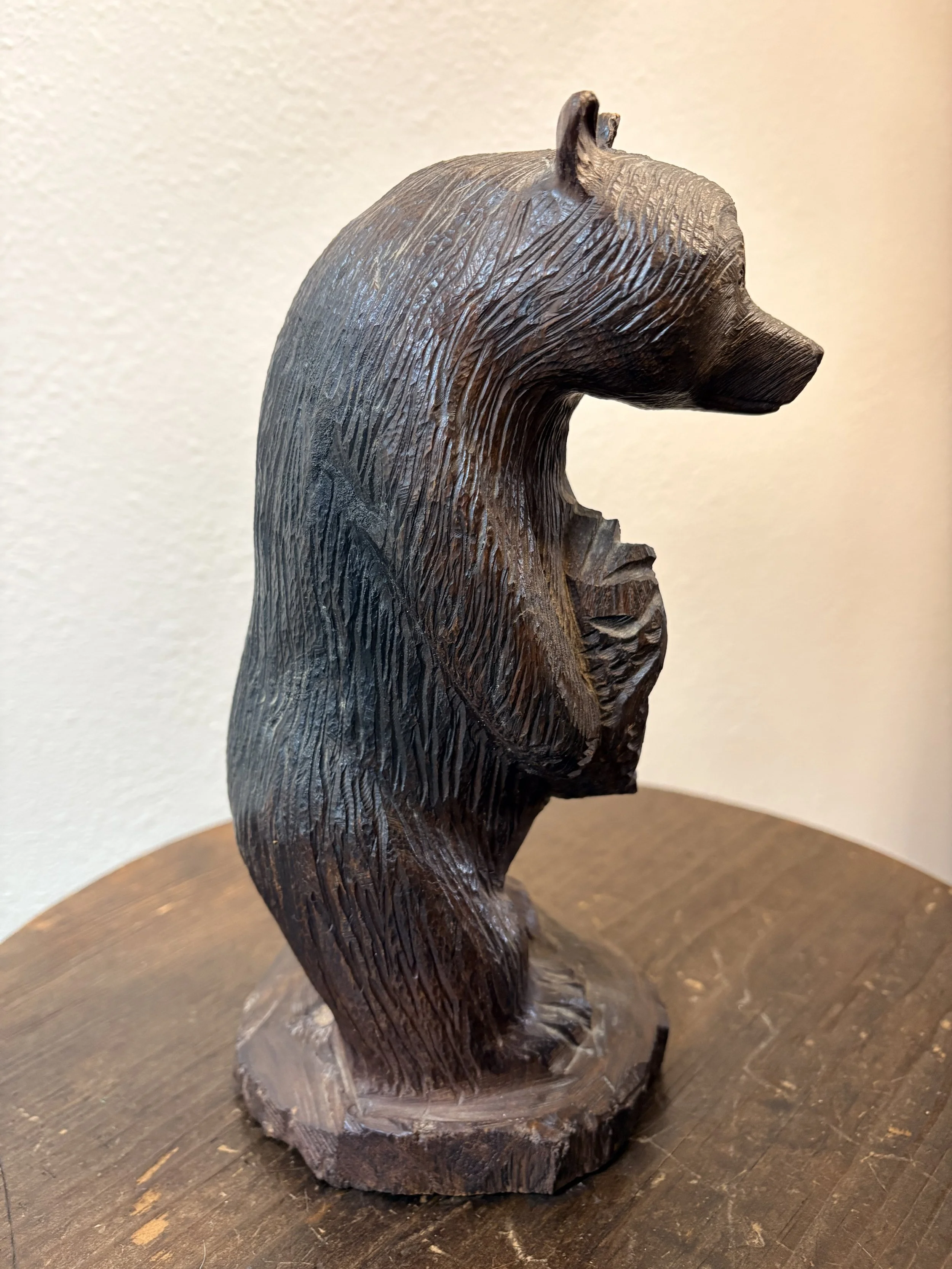 Wooden Carved Bear with Fish #3.jpg