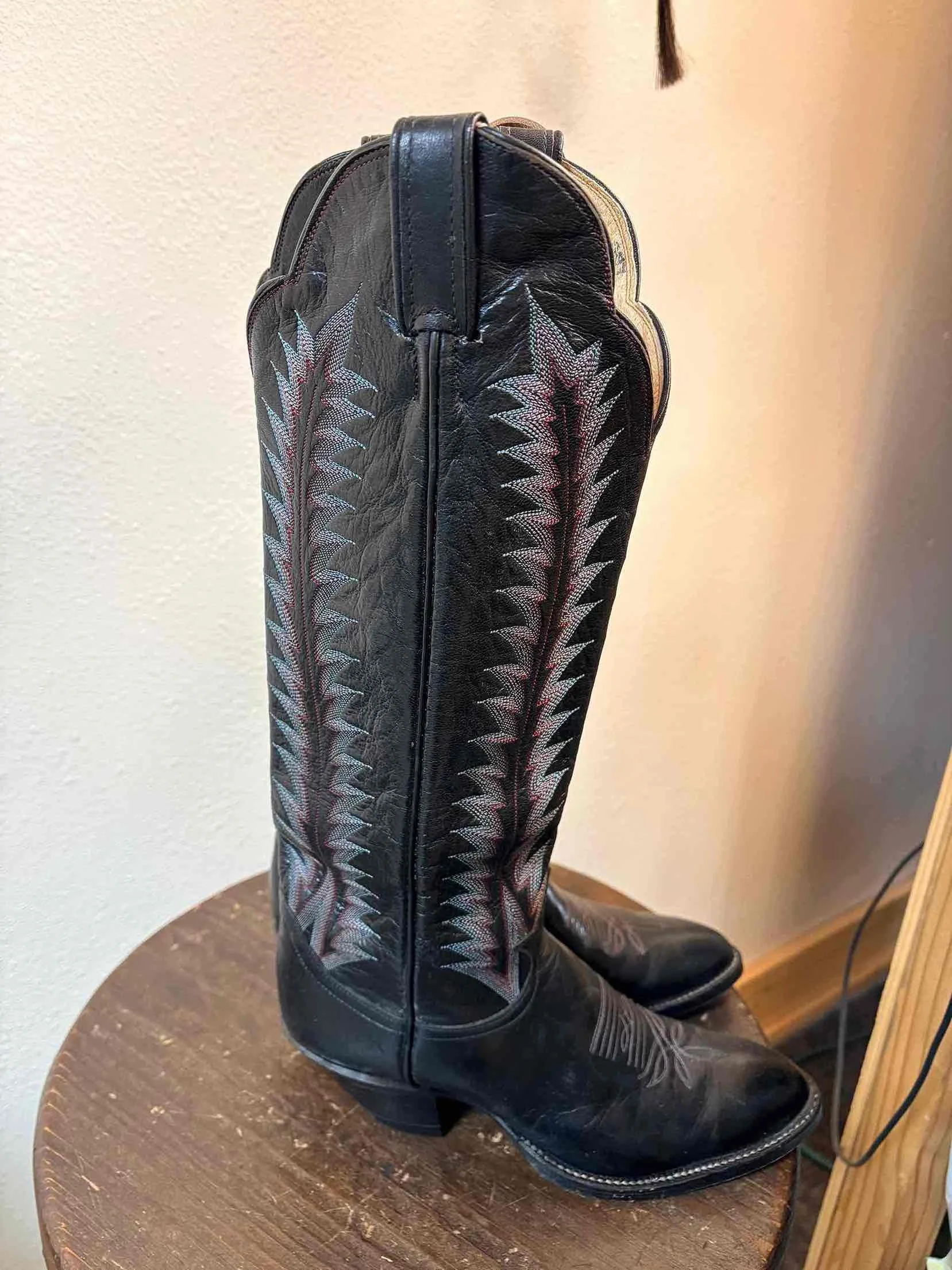 Ladies Black Tony Lama Cowgirl Boots #3