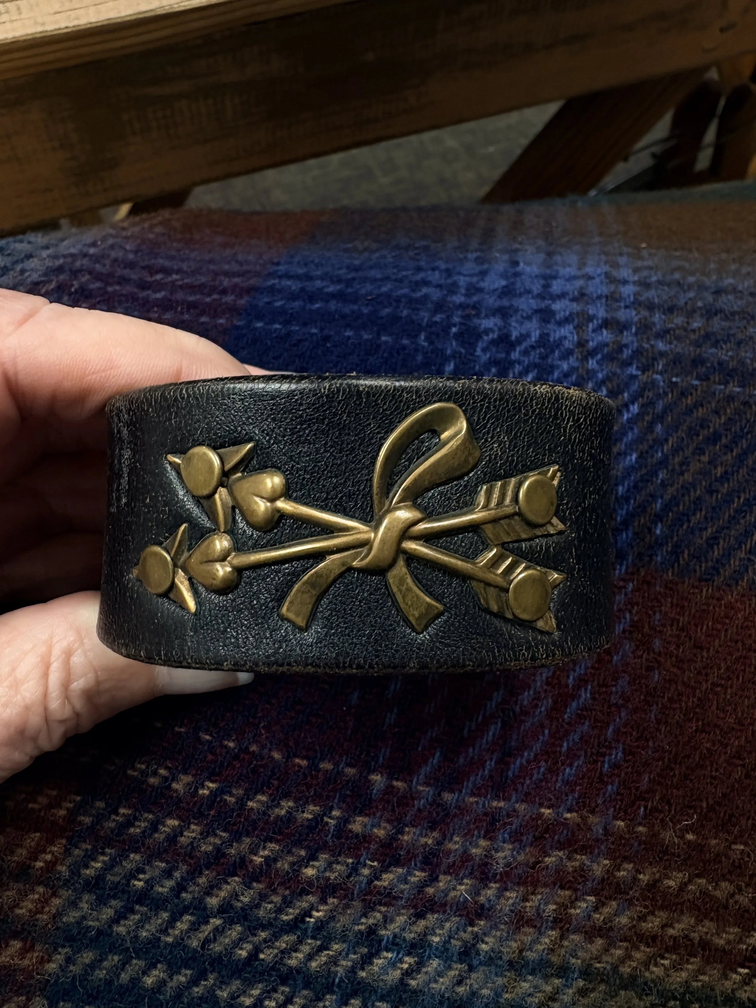 Hearts & Arrows Leather Cuff #1.jpg