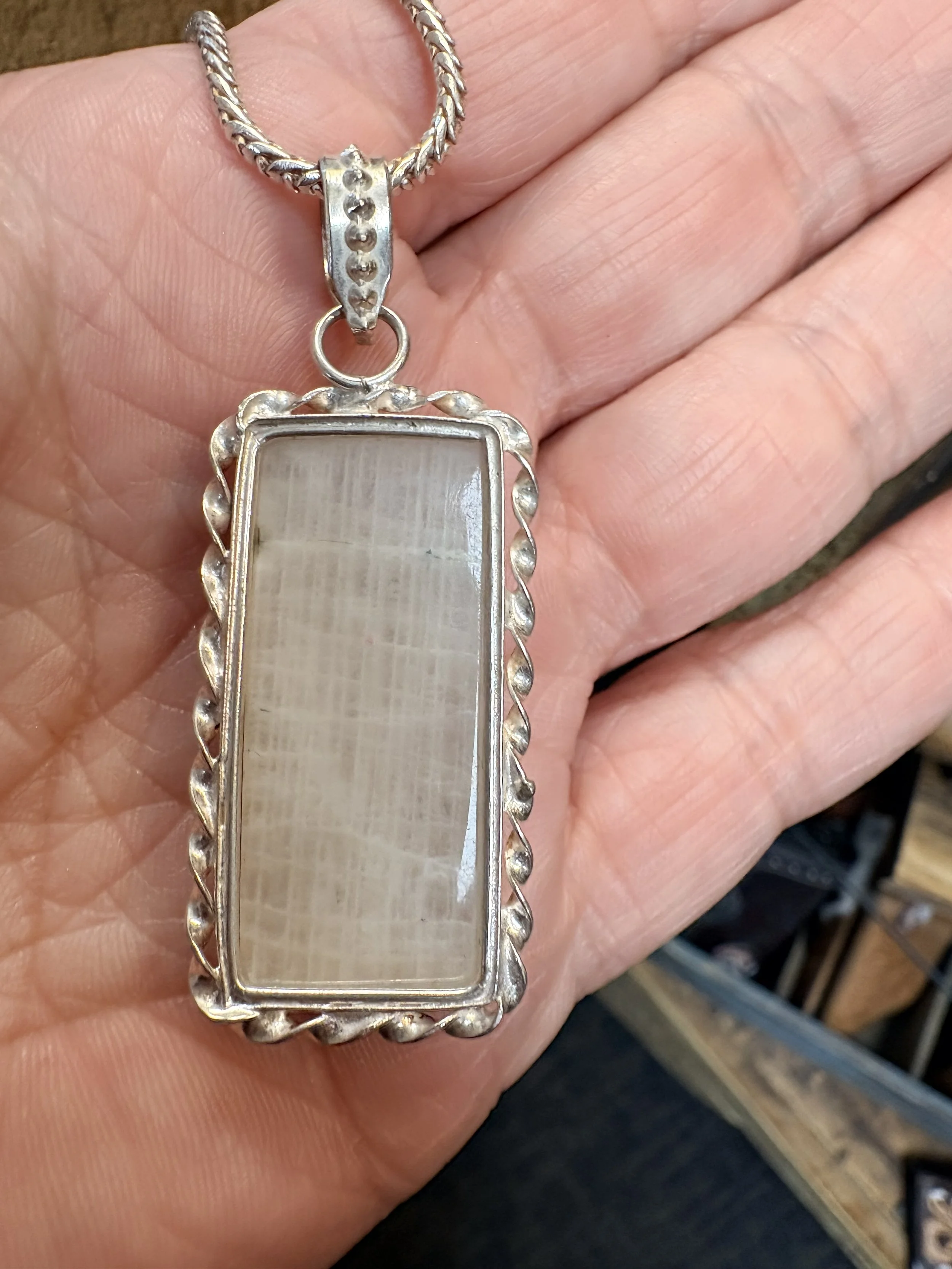 Moonstone & Silver Necklace #1