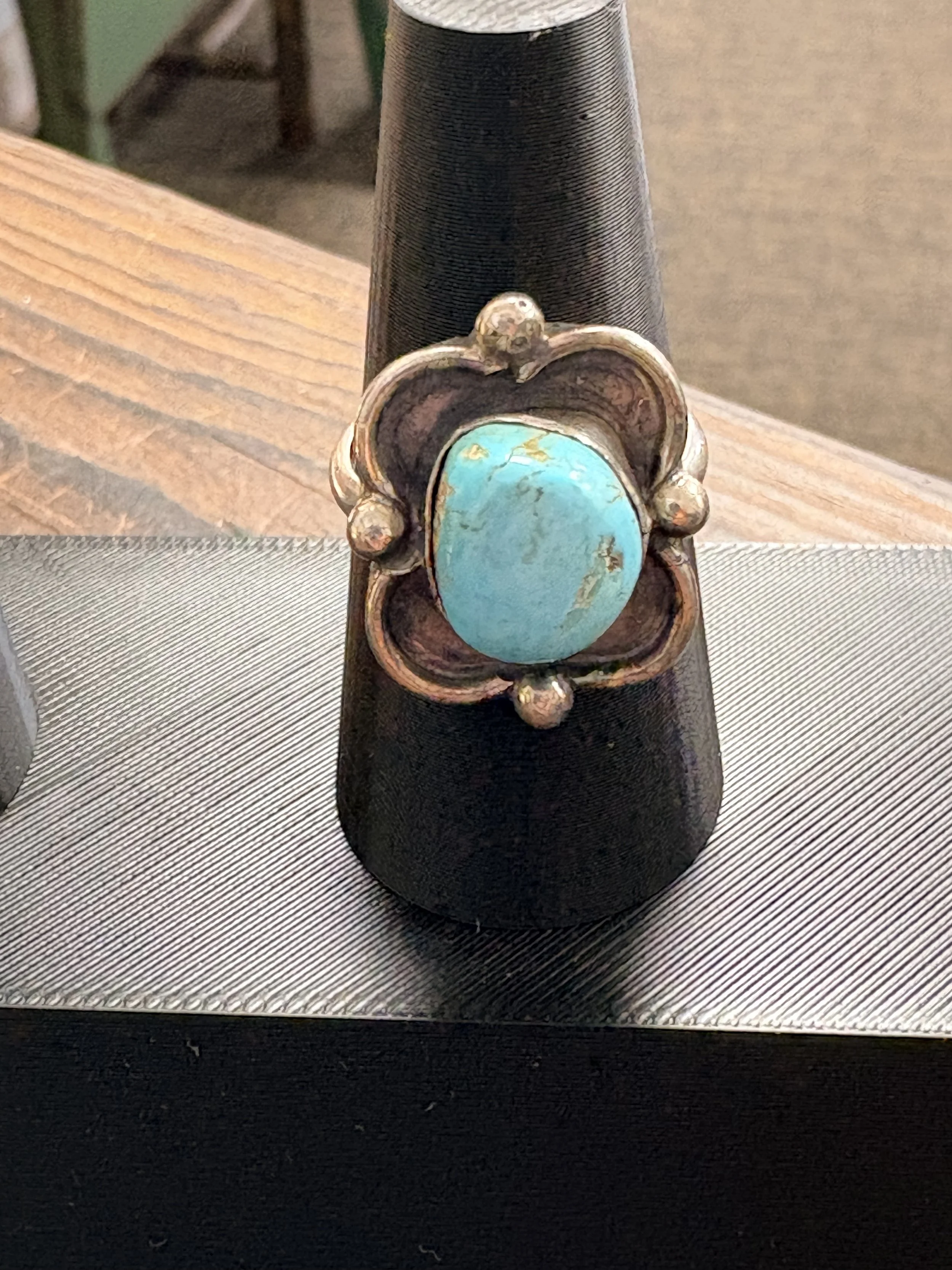 Vintage Navajo Turquoise Ring #1.jpg