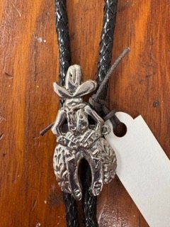 Metal Cowboy Bolo Tie