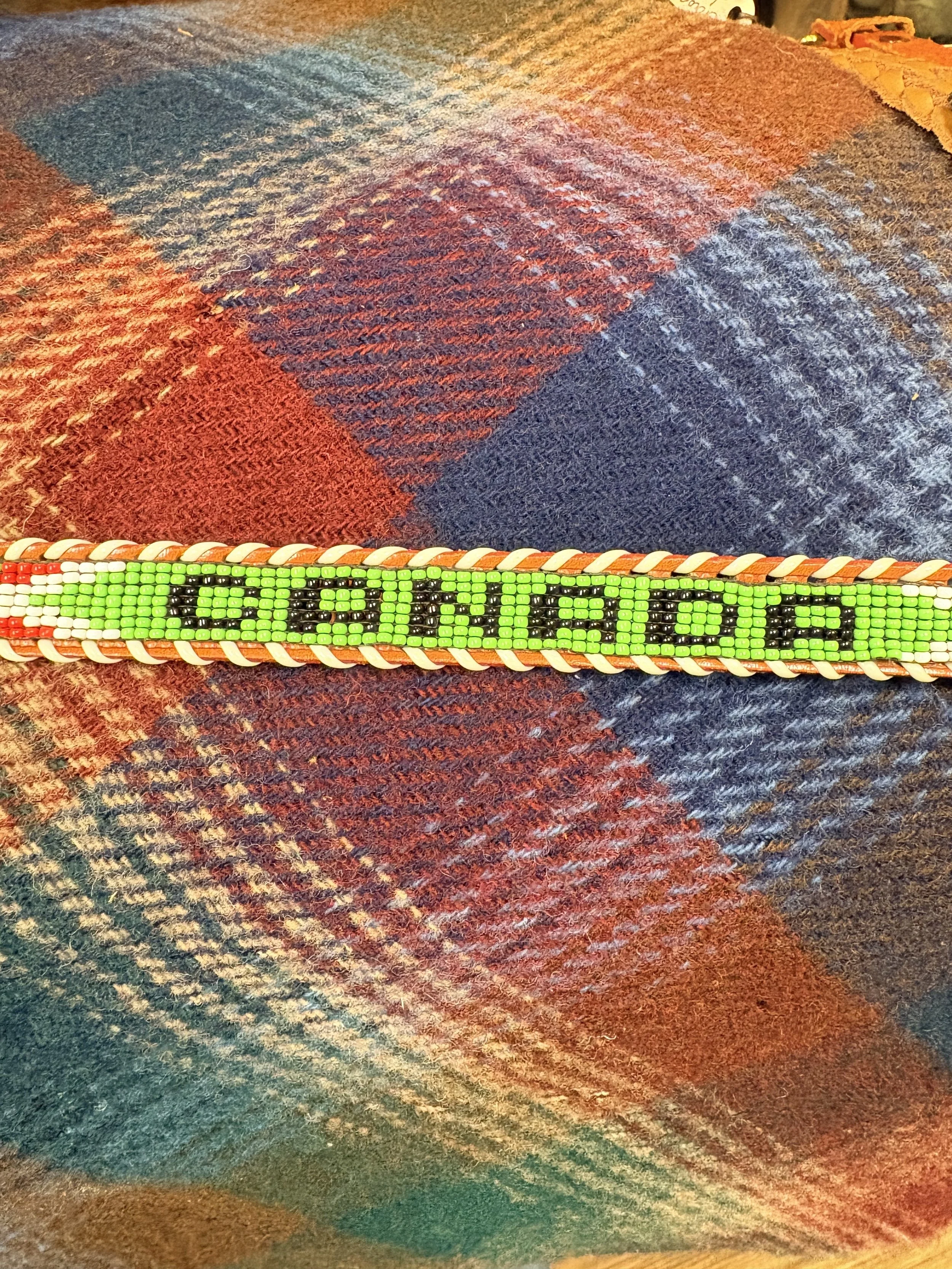 Vintage Thunderbird Indian Beaded Belt | Canada Souvenir