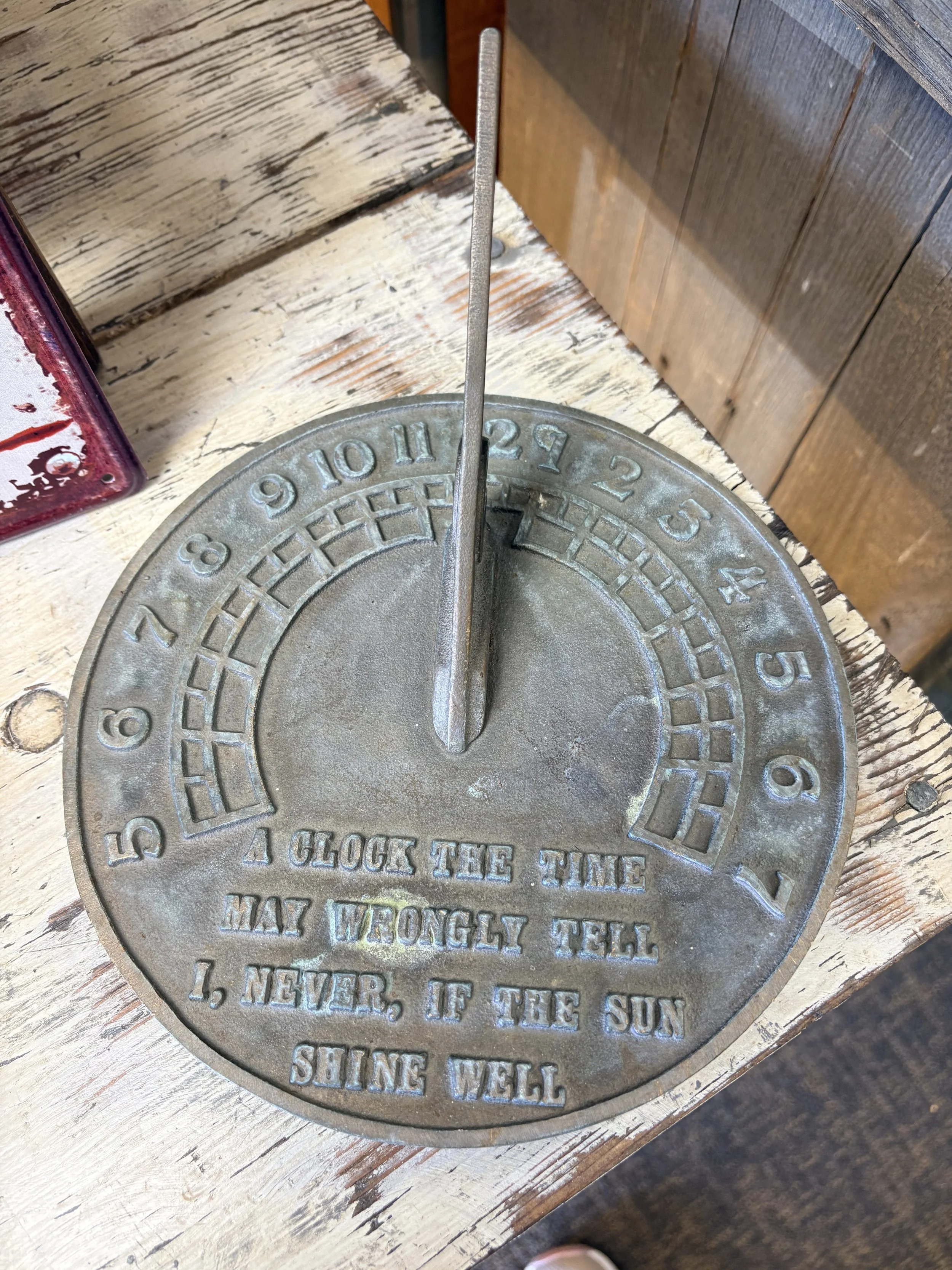 Vintage Point Arena Sundial CA | Great Patina