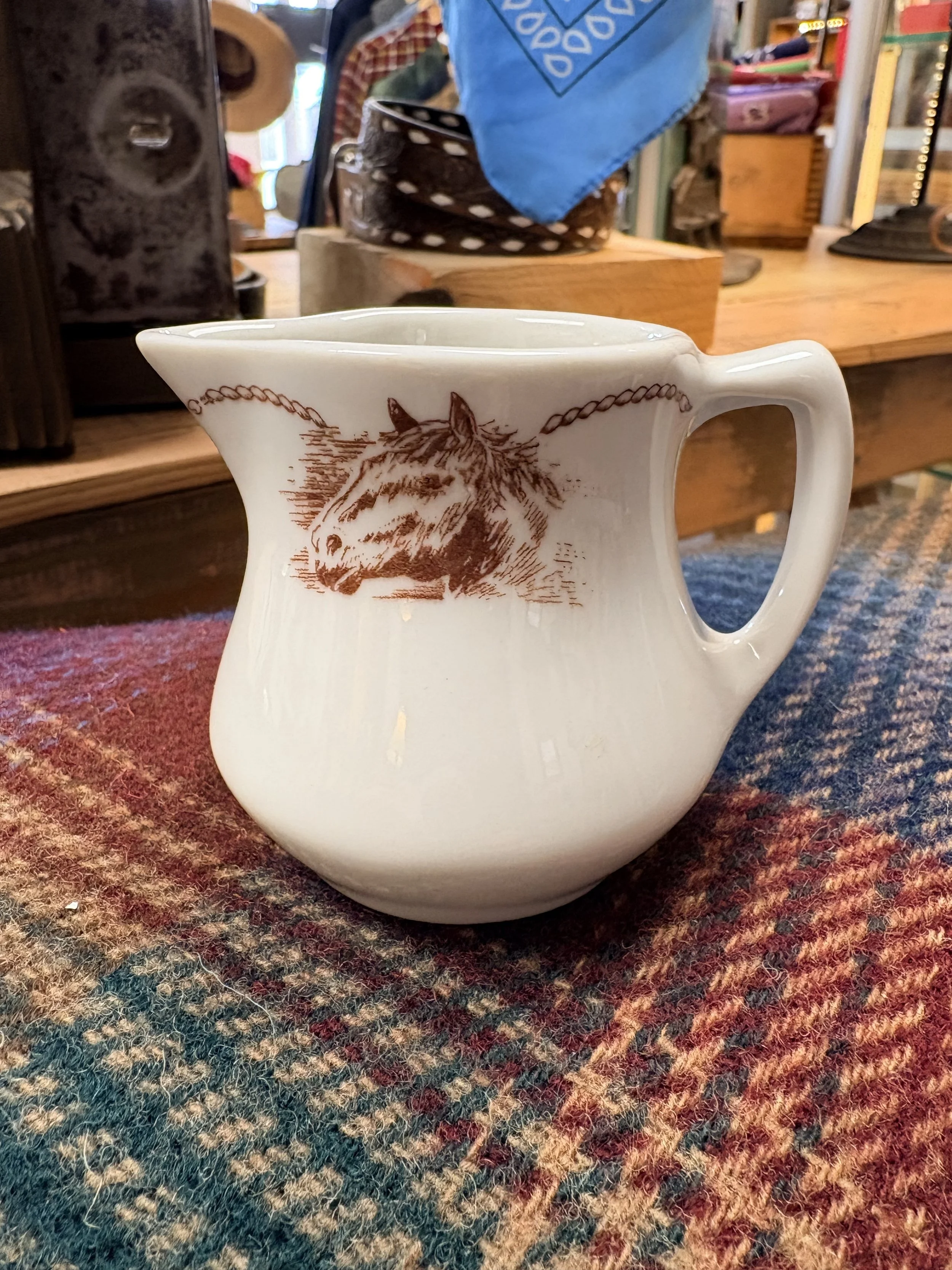 Vintage Shenango Horse Pitcher | Western Collection