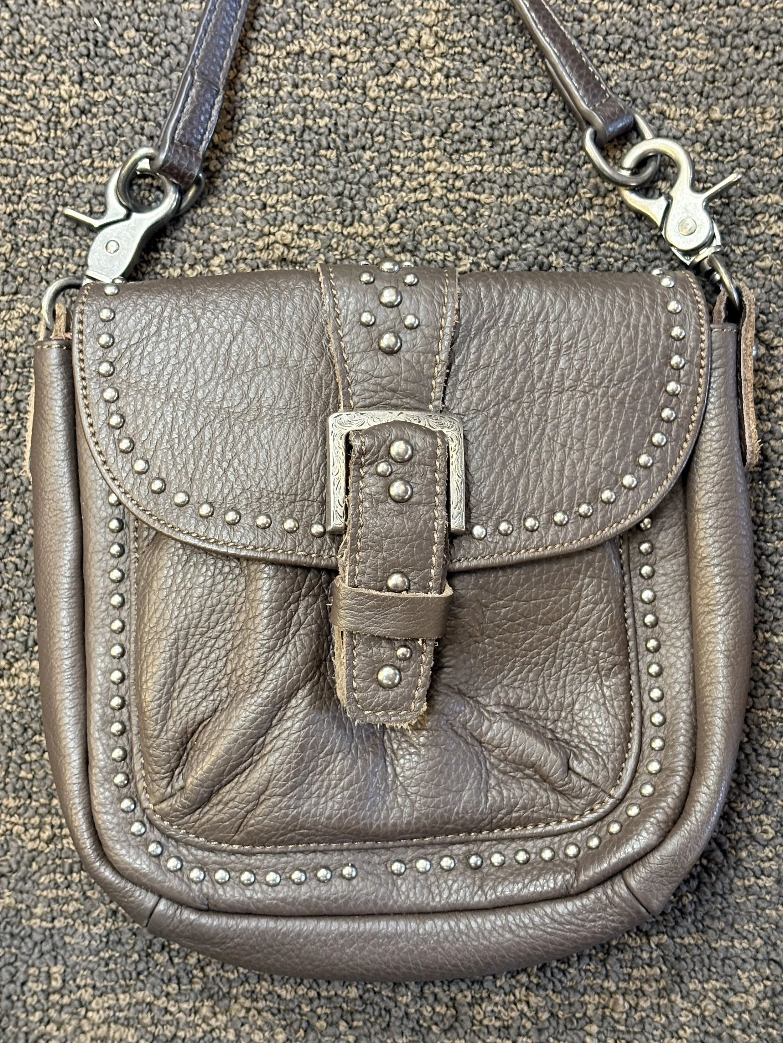 Montana West Leather Crossbody Studded Purse