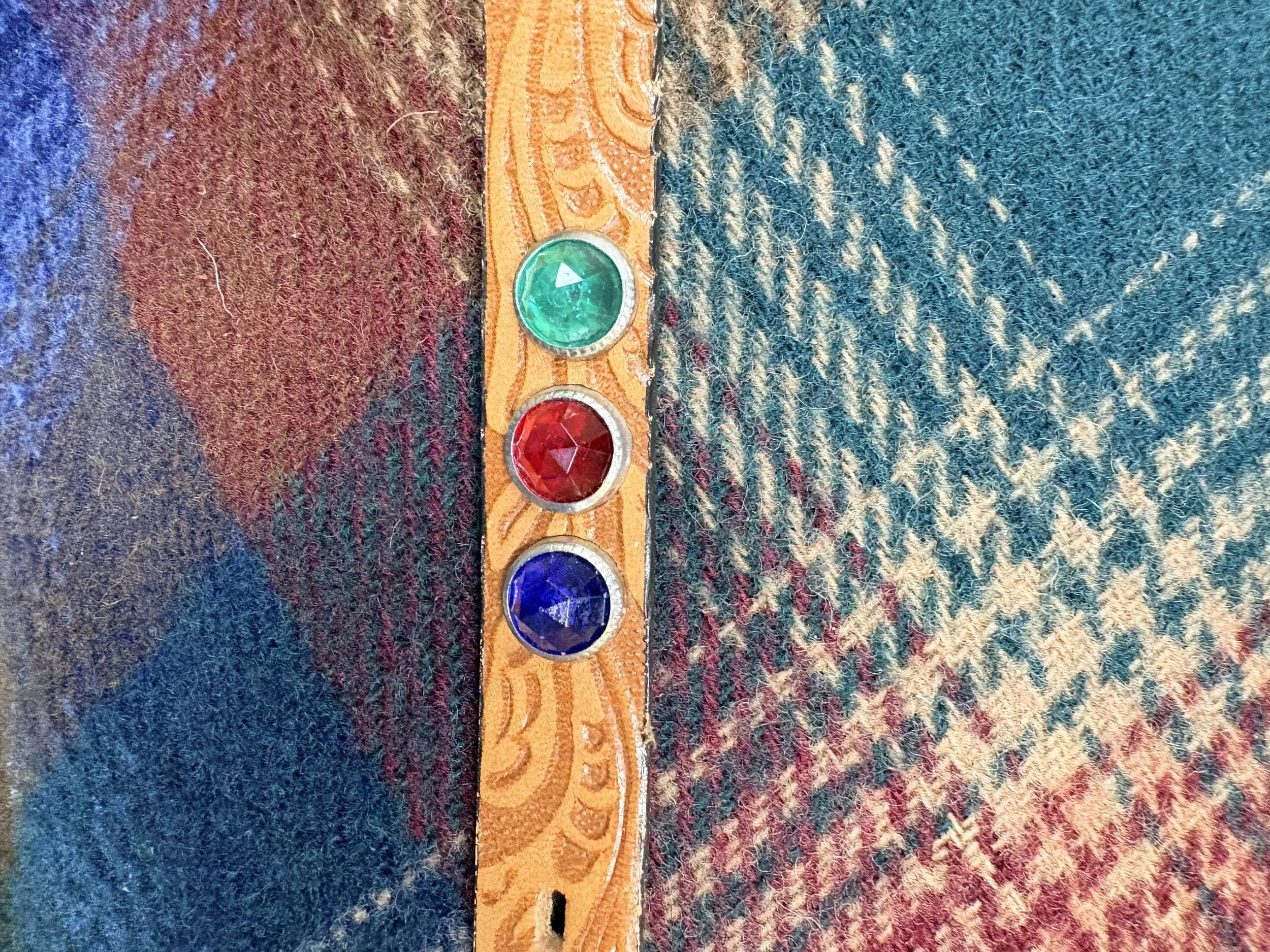 Vintage Jeweled Studded Western Belt | Size 28