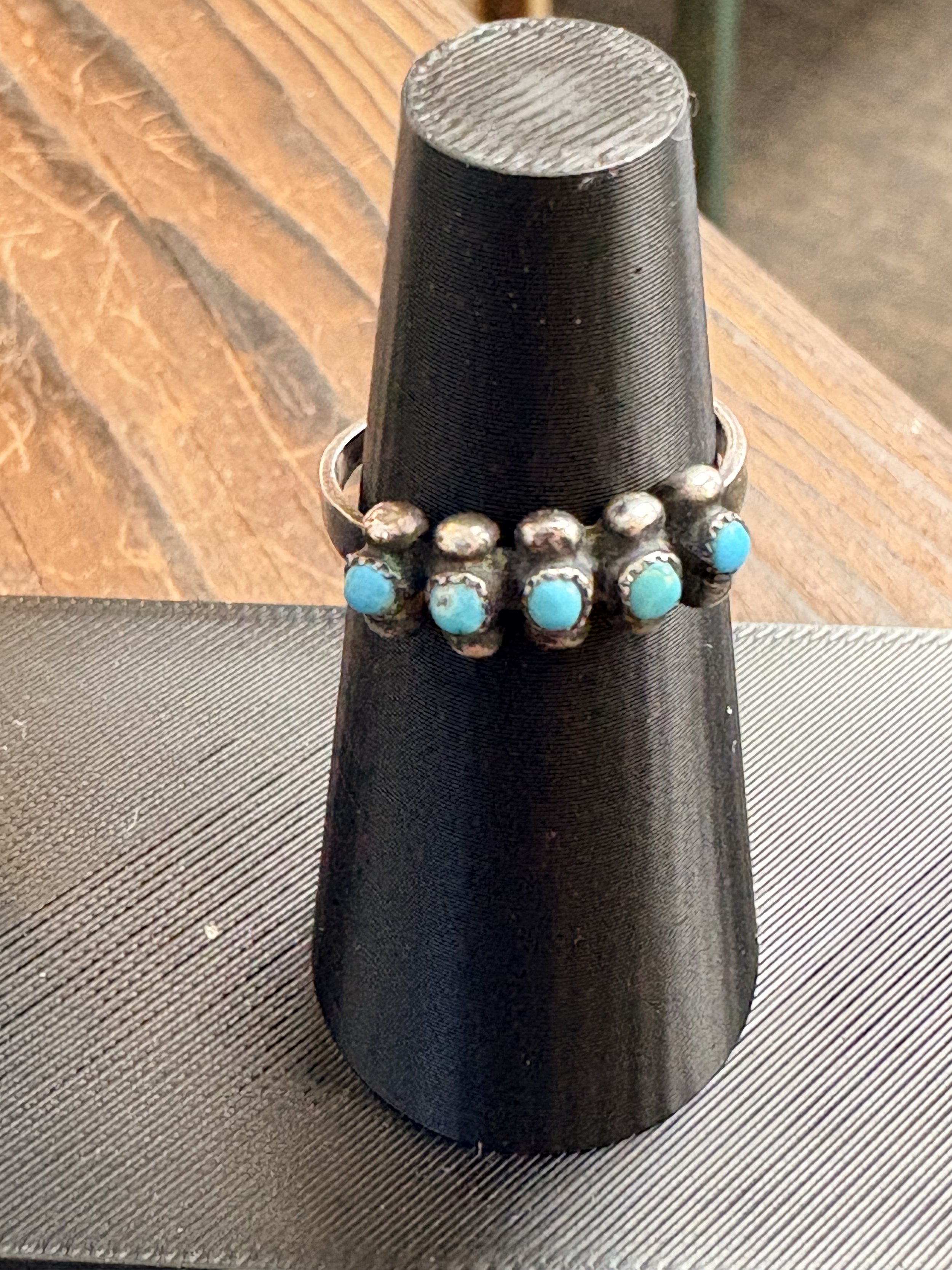 Vintage Turquoise 5 stone ring #1.jpg