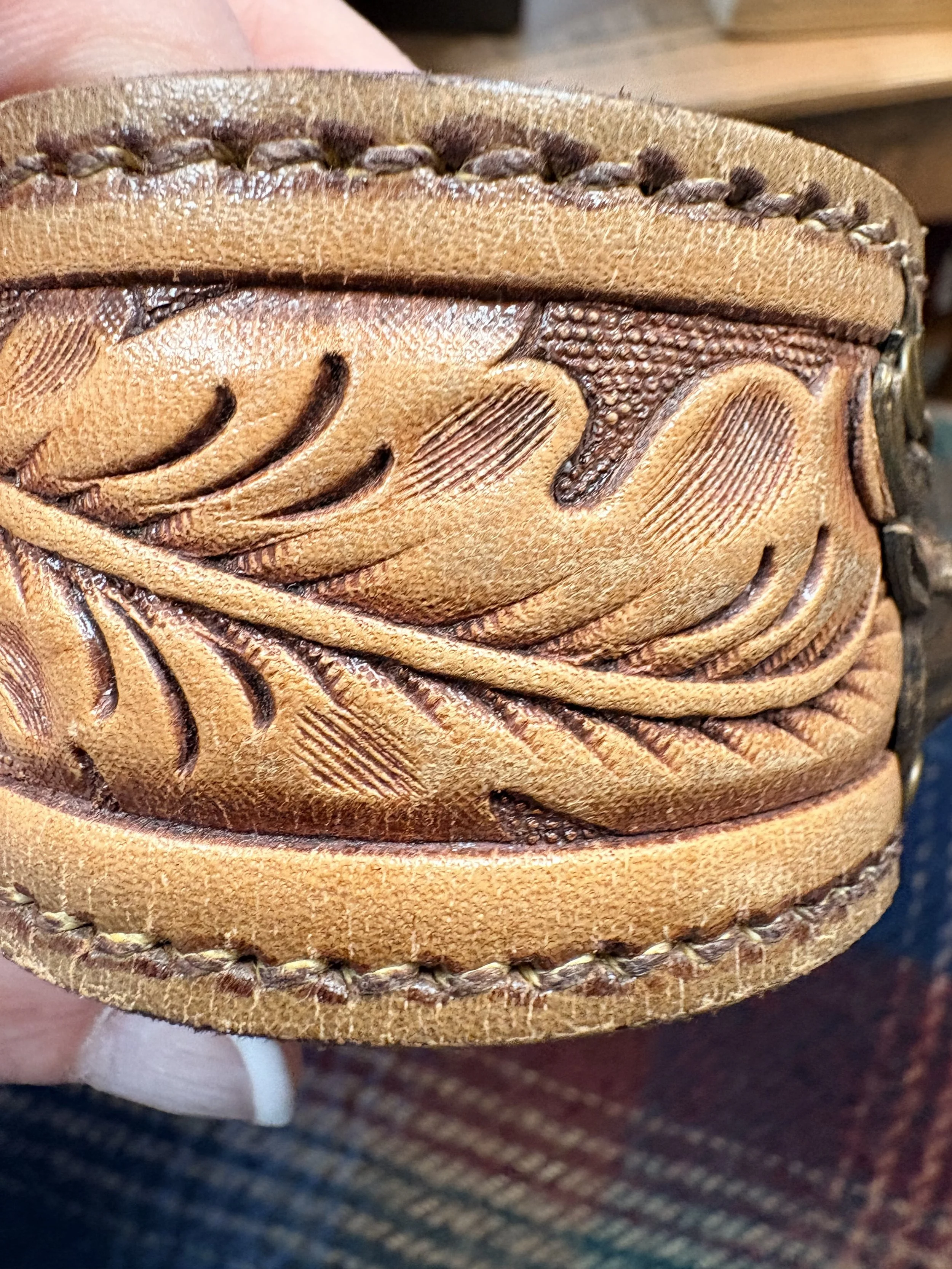 Elk Head Leather Cuff #4.jpg
