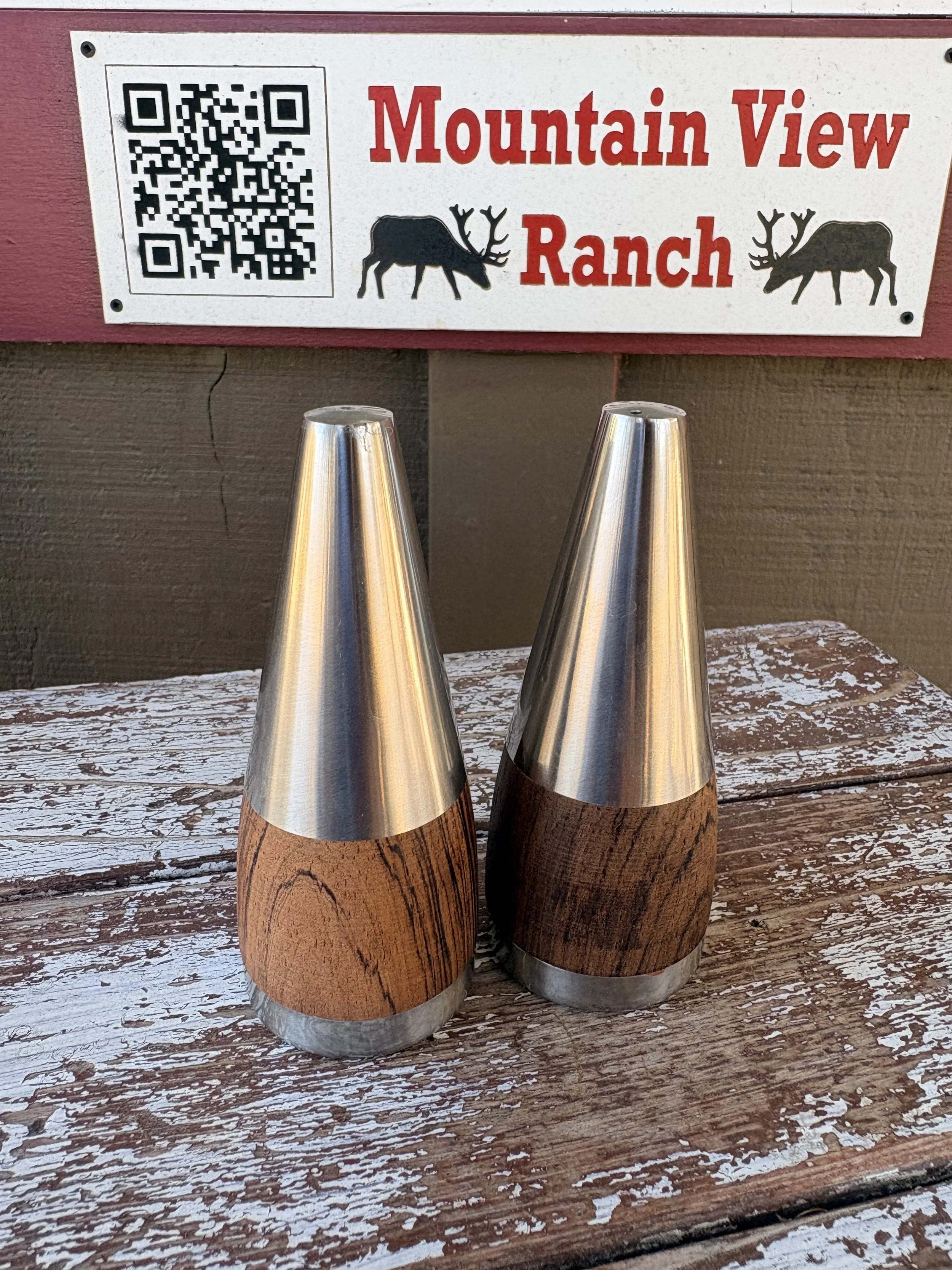 Vintage Danish Mid-Century Modern Salt & Pepper Set