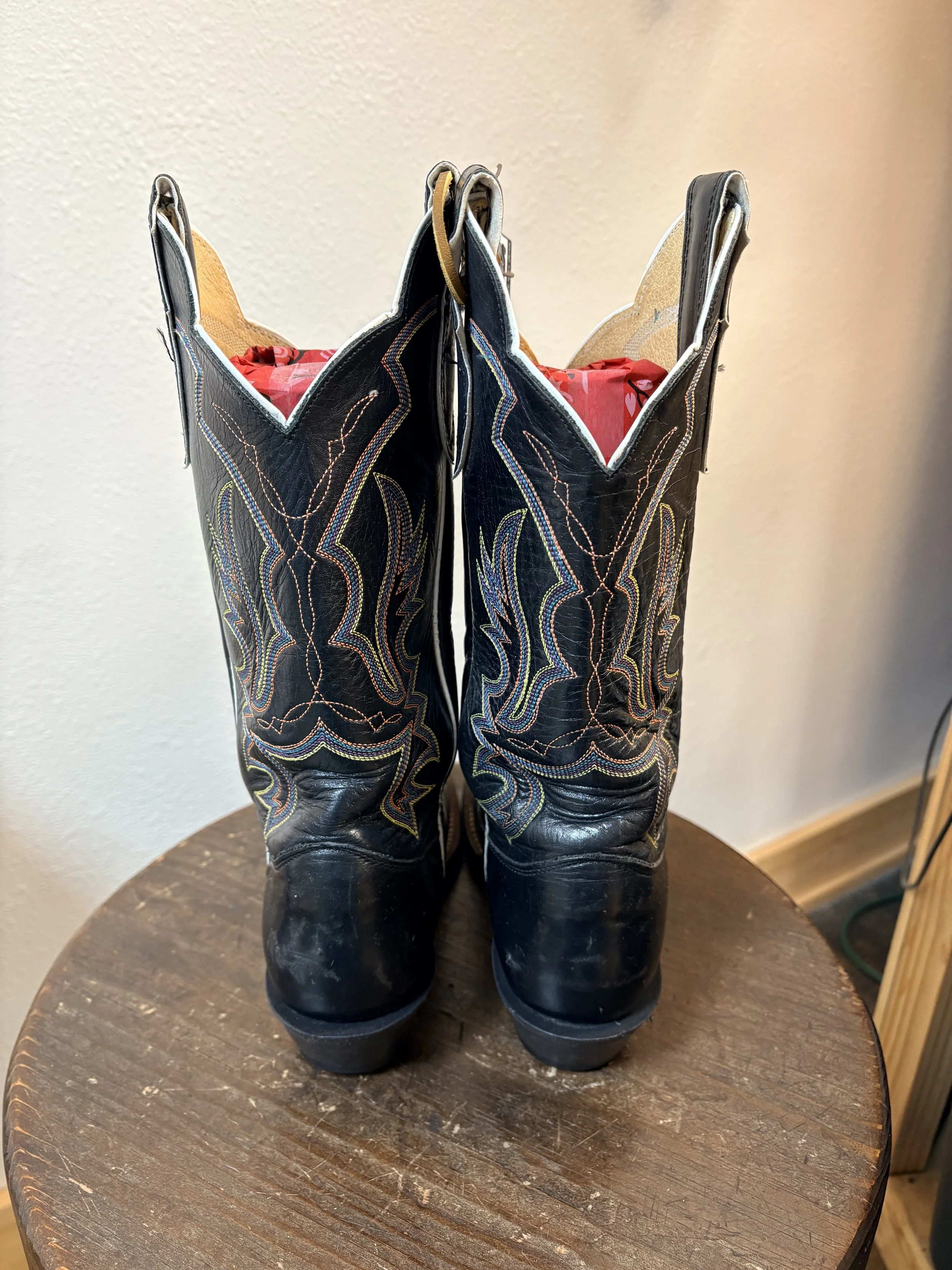 Justin Black Leather Boots #4.jpg